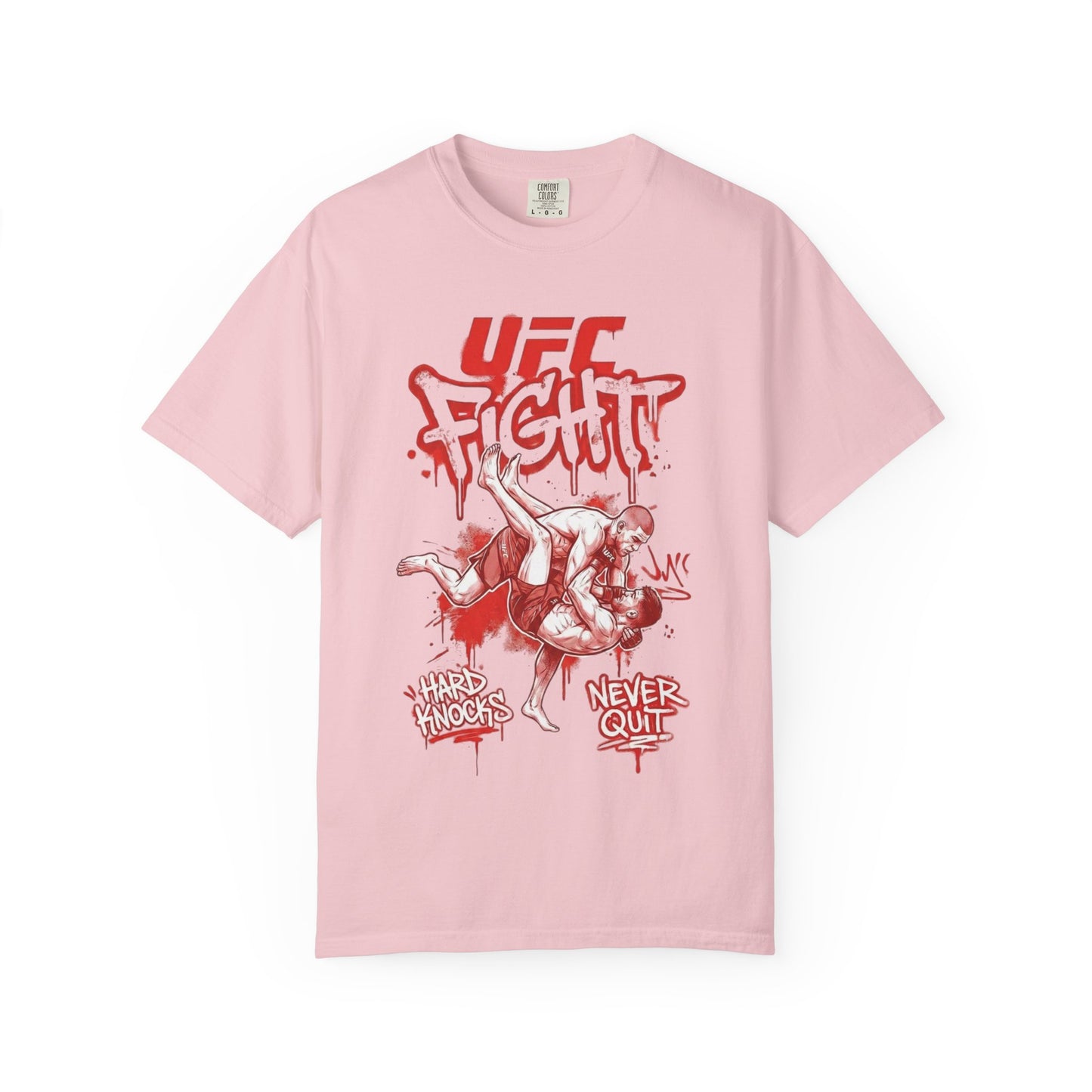 UFC Fight T-Shirt — 'Never Quit' MMA Graphic Tee