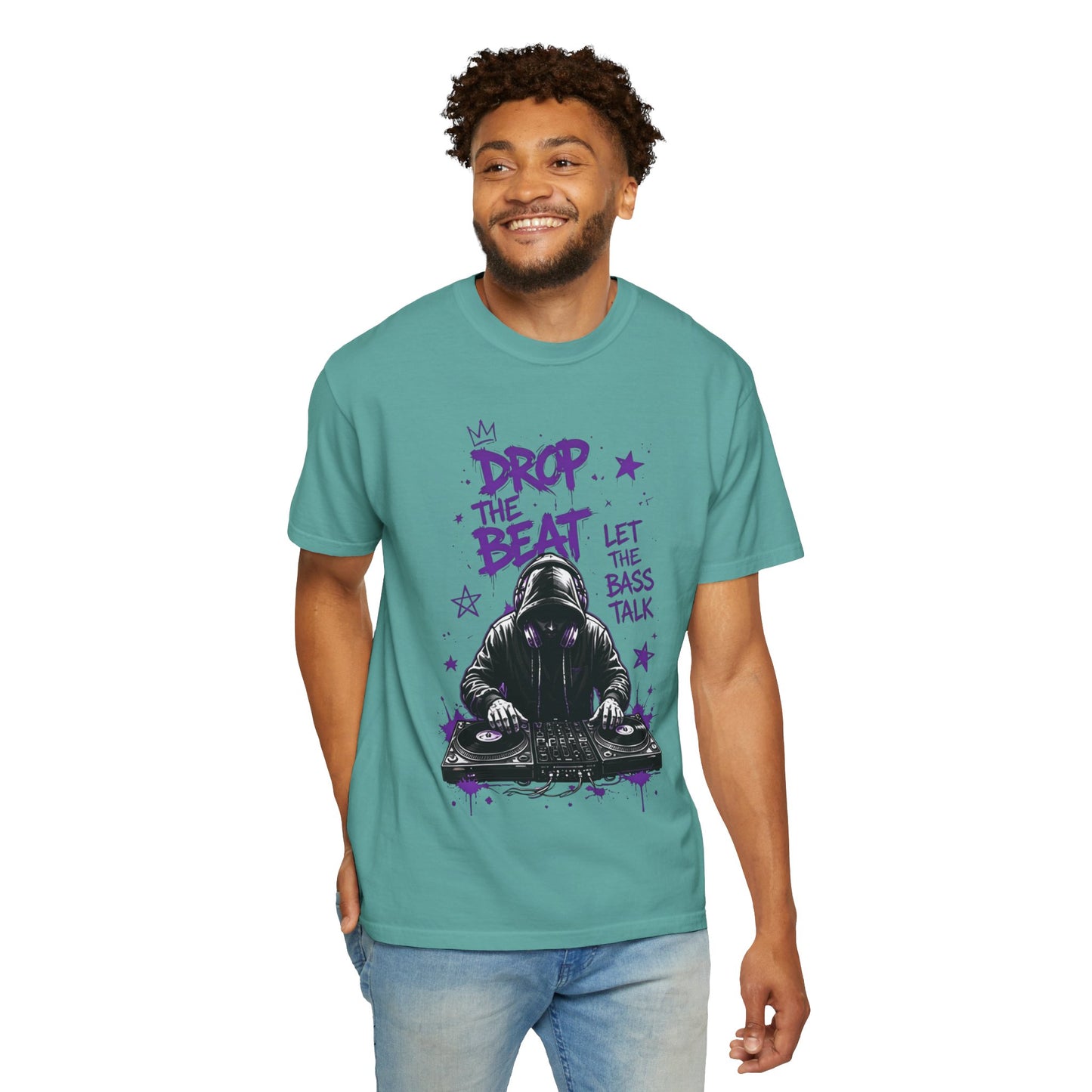 Drop the Beat DJ T-Shirt — "Let the Bass Talk" Graphic Tee