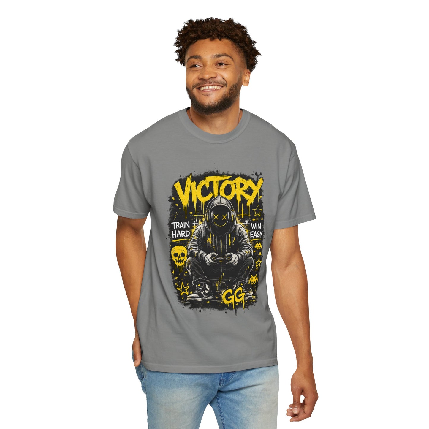 Victory Gamer Hooded Character T-shirt | GG Esports Graphic Tee