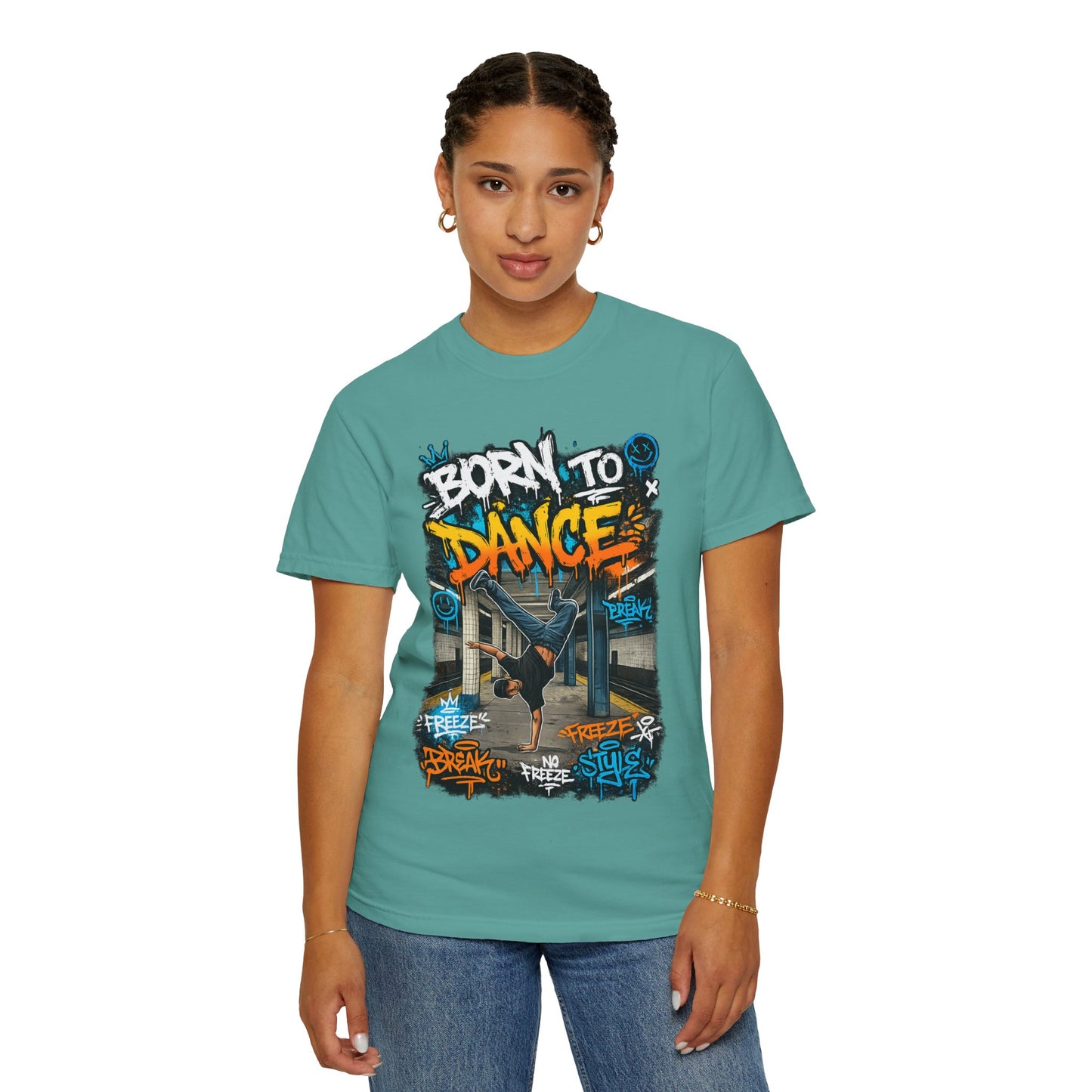 Born to Dance graffiti breakdance shirt | T-Shirt