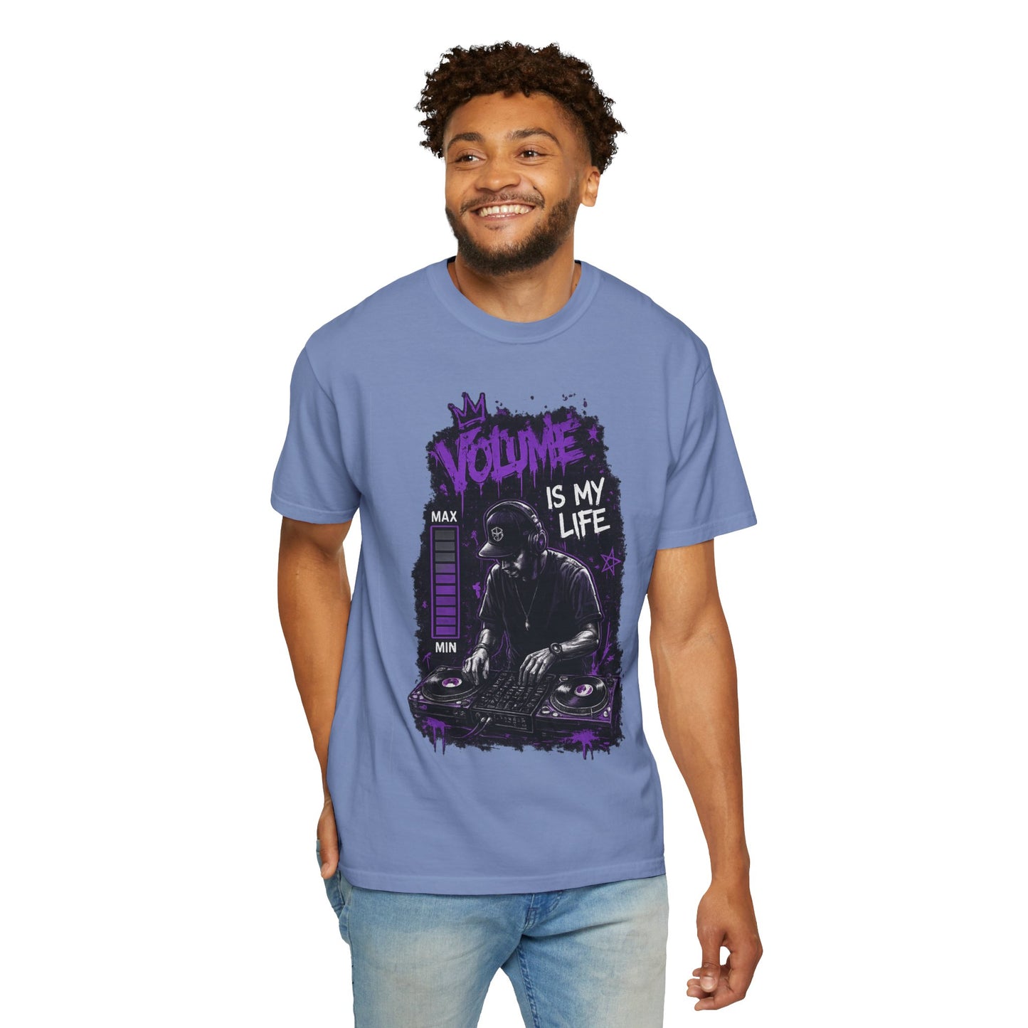 Volume Is My Life DJ T‑Shirt — Graphic Turntable Tee for Music Lovers