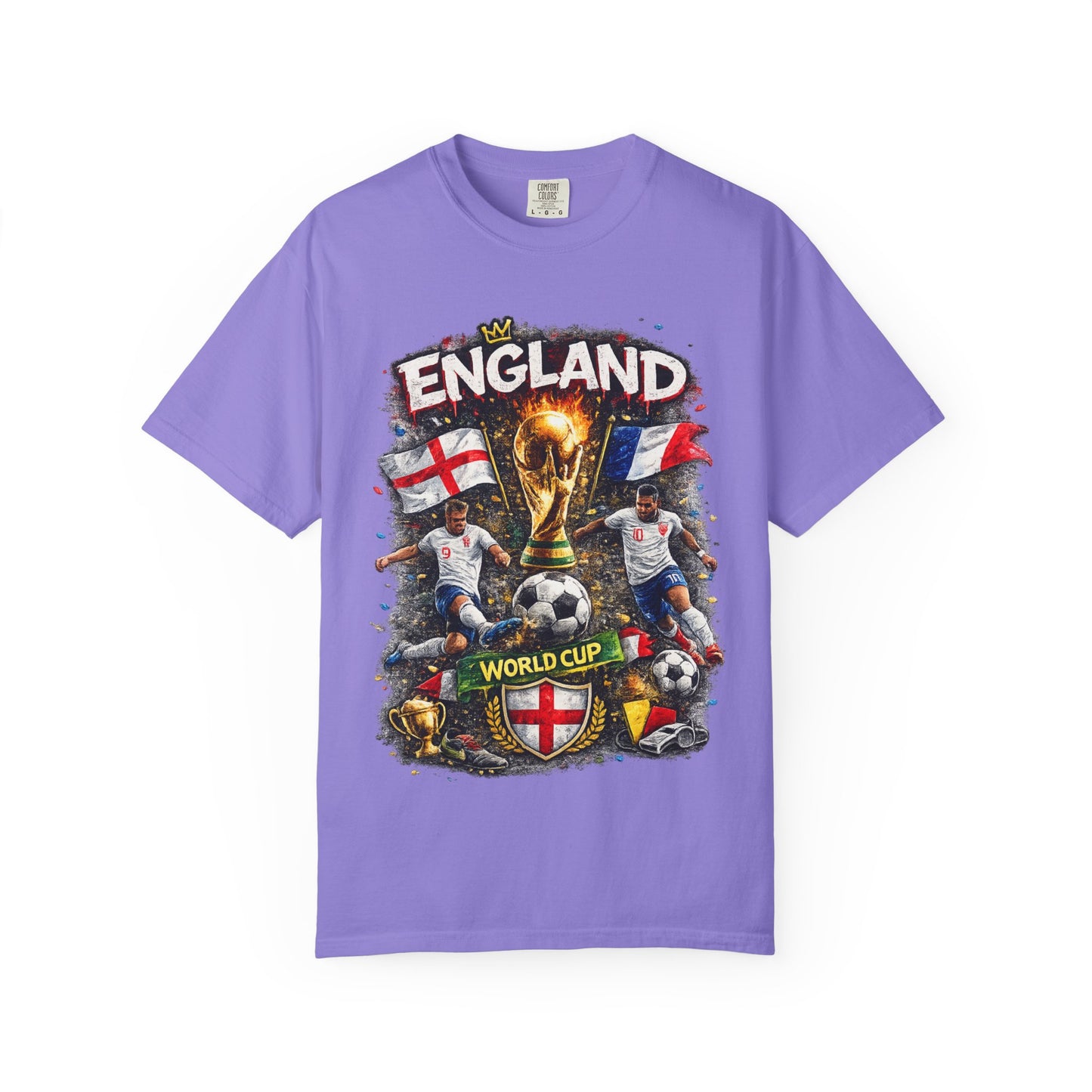 England World Cup Soccer T-Shirt | Football Trophy, St George Flags