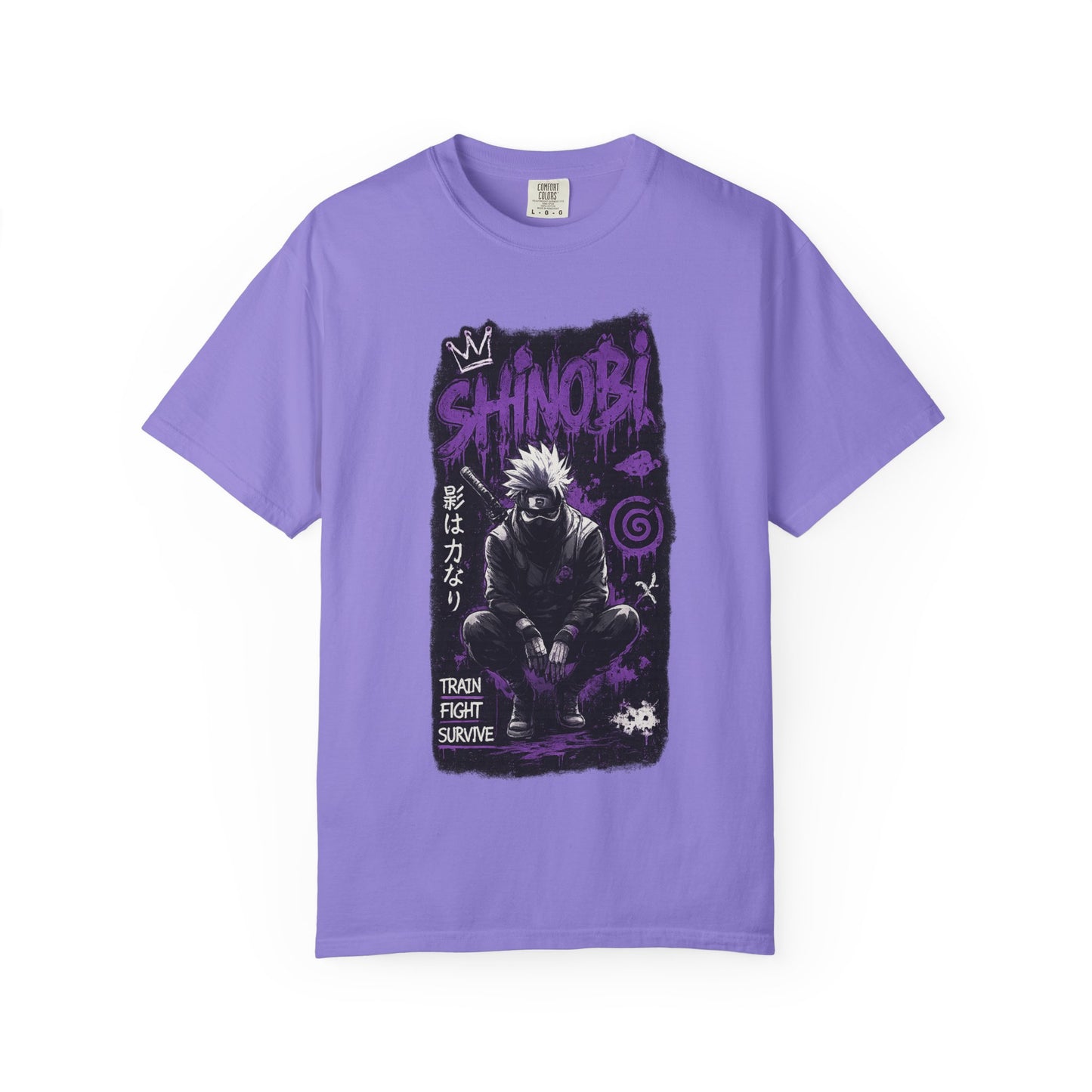 Shinobi Graphic T-Shirt — Ninja Anime Tee (Train Fight Survive)