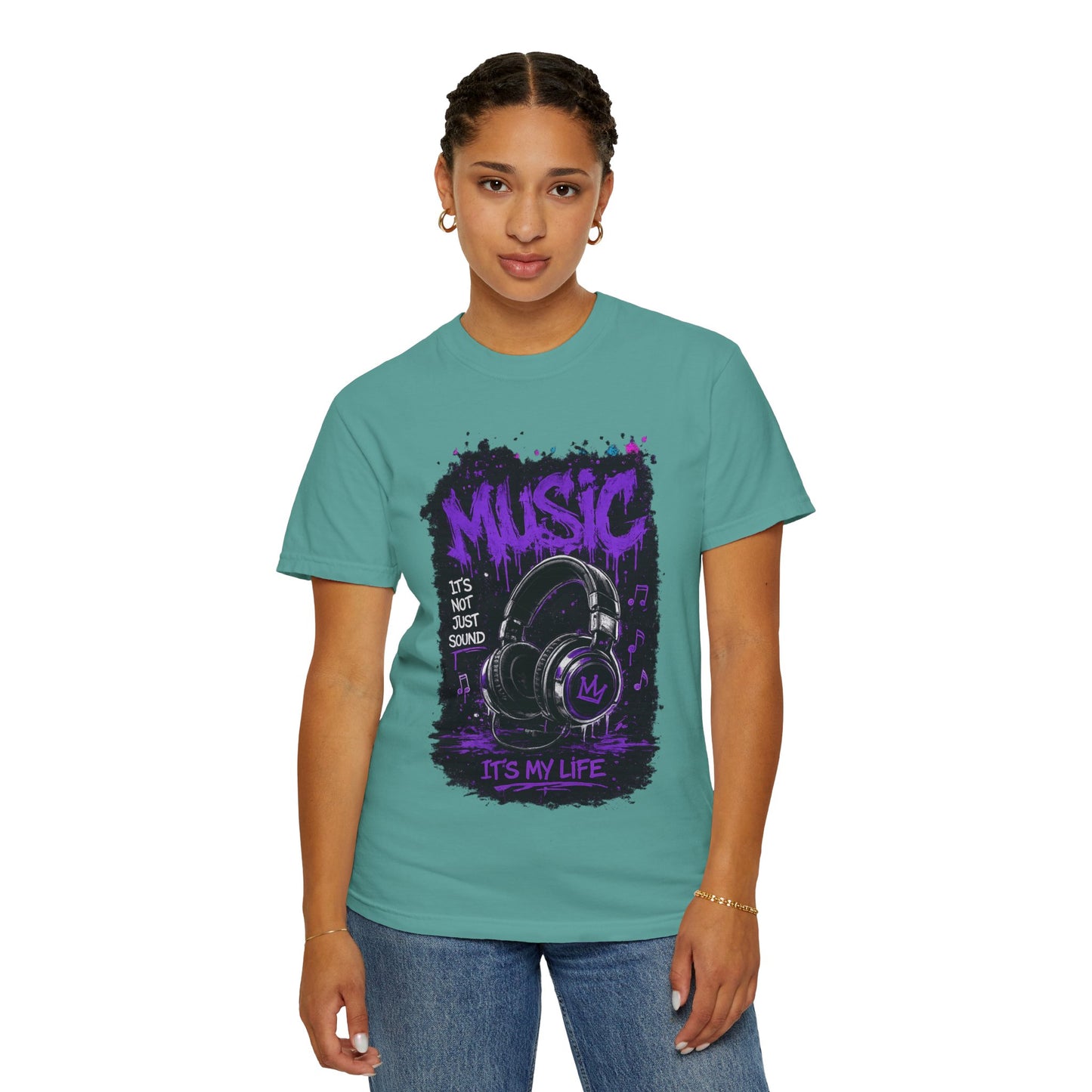 Music Is My Life T-Shirt — Headphones Graphic Tee