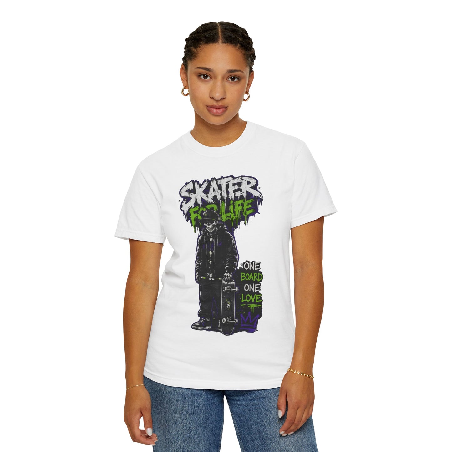 Skater for Life T-Shirt — One Board One Love Skateboard Graphic Tee