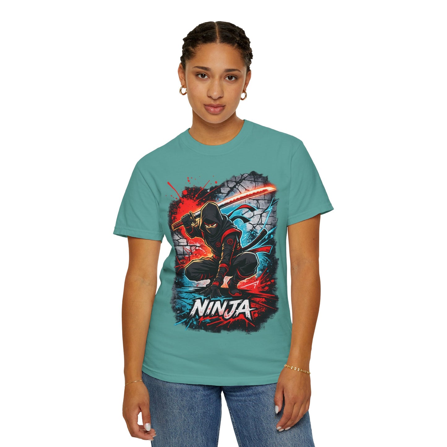 Ninja Graphic T-Shirt — Bold Samurai Night Warrior Tee