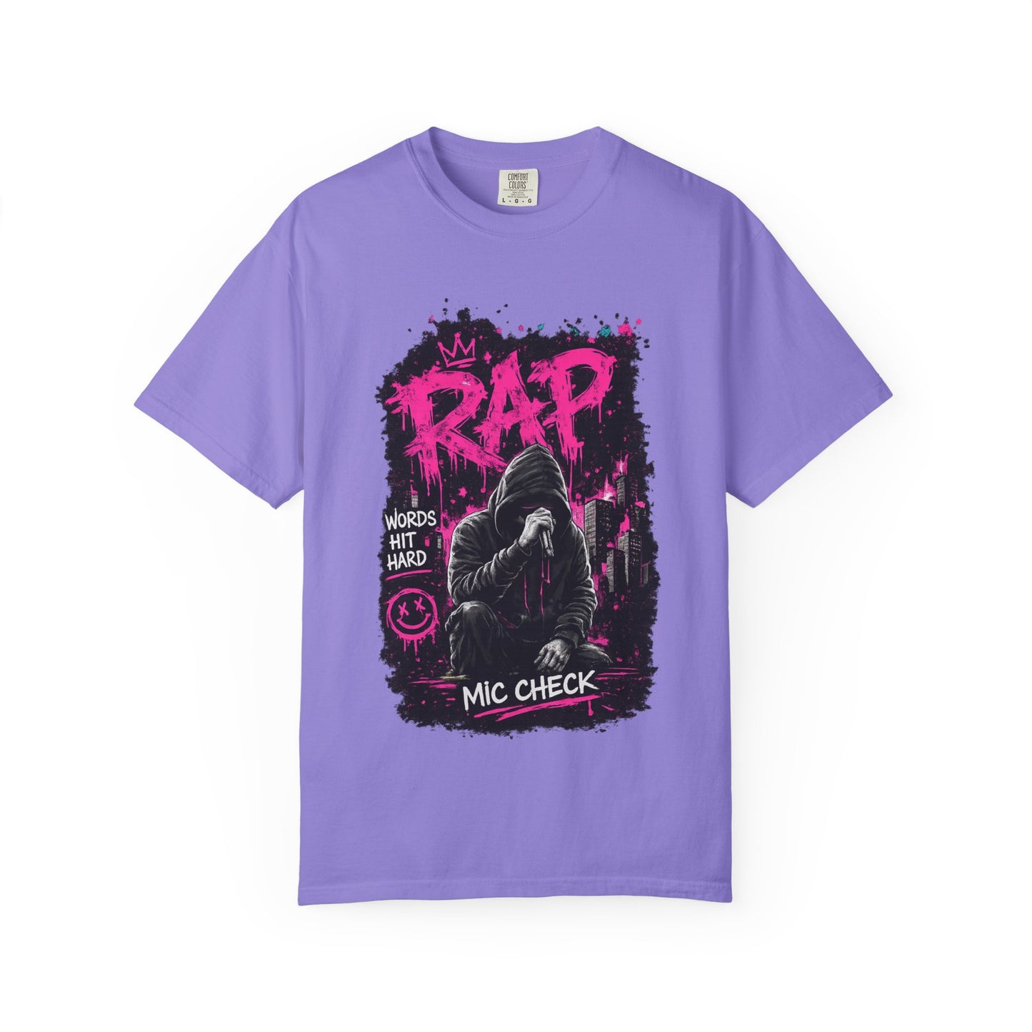 Rap Mic Check T-Shirt — Urban Hip-Hop Graphic Tee