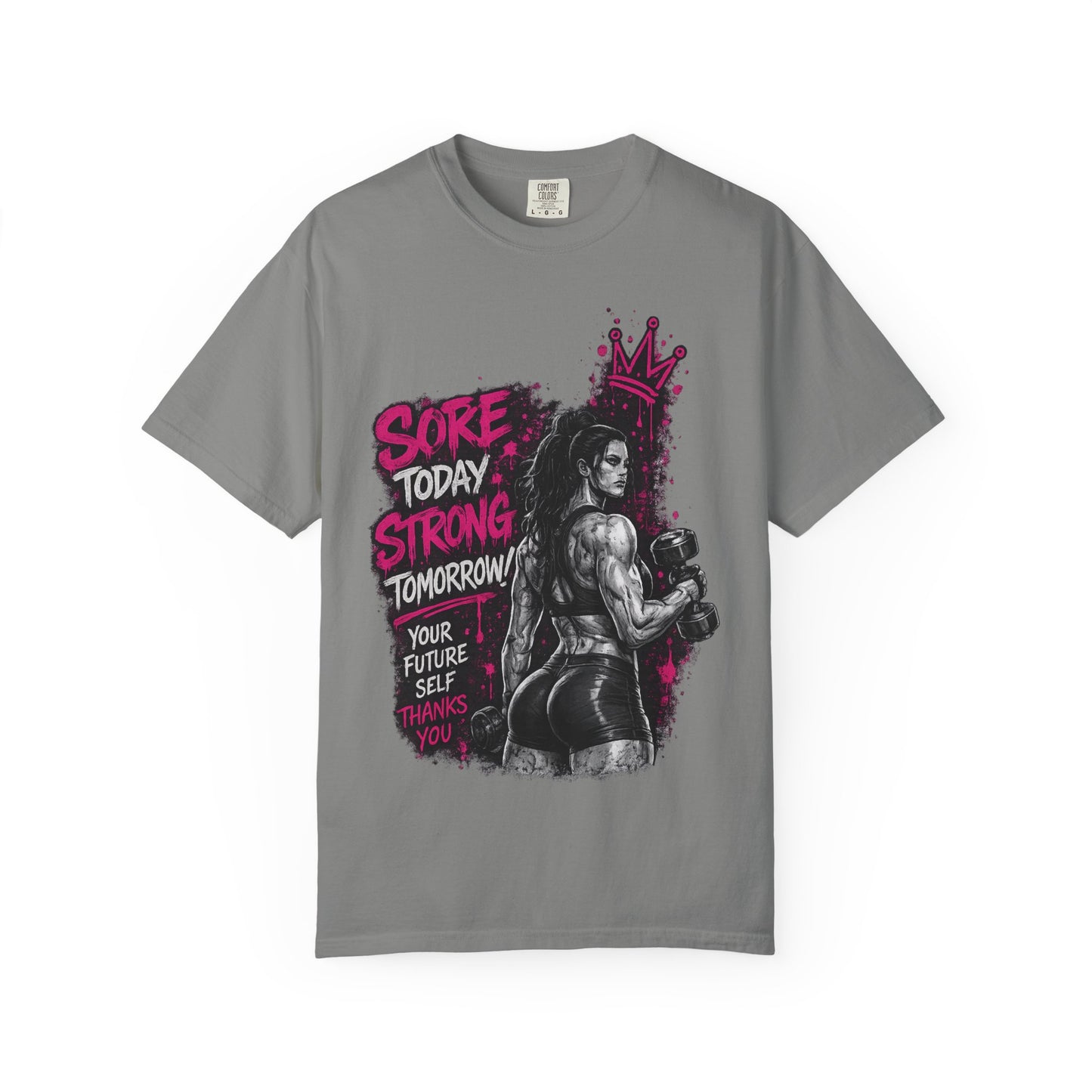Motivational Boxing T-Shirt — "Sore Today, Strong Tomorrow" Gym Tee