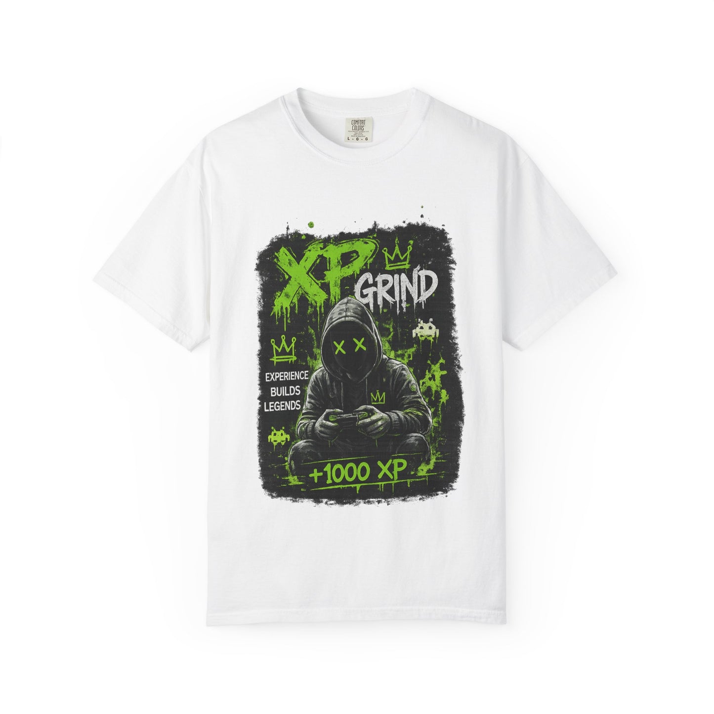XP Grind Gamer T-Shirt — +1000 XP Hoodie-Style Graphic Tee for Gamers