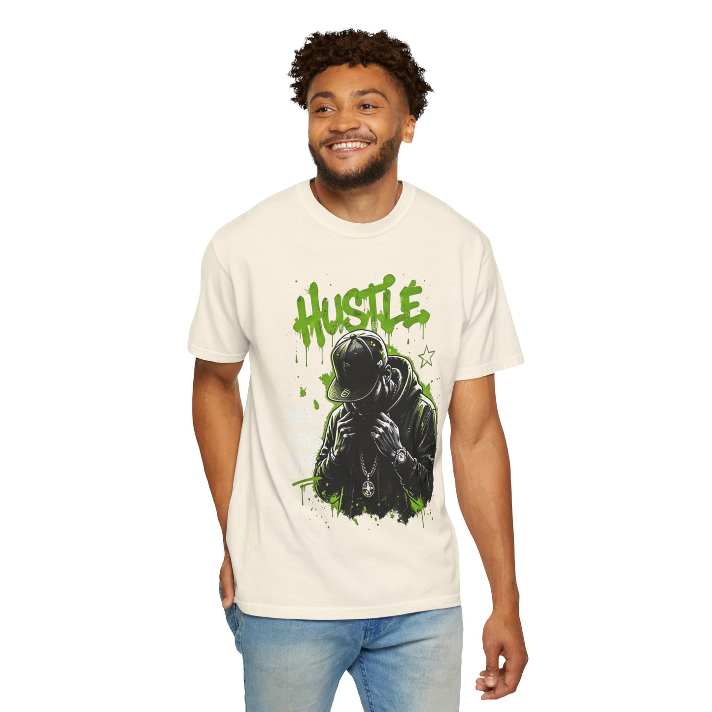 Hustle Graffiti T-Shirt — Urban Rapper Illustration