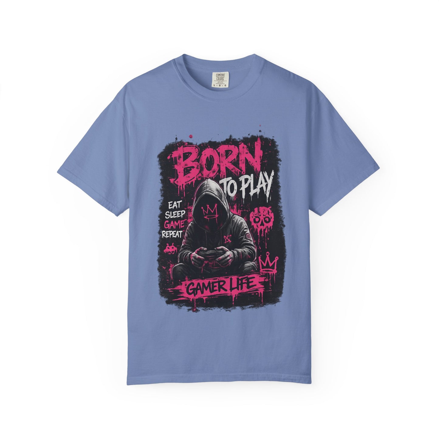 Gamer Life T-Shirt — "Born to Play" Hooded Player Graphic Tee