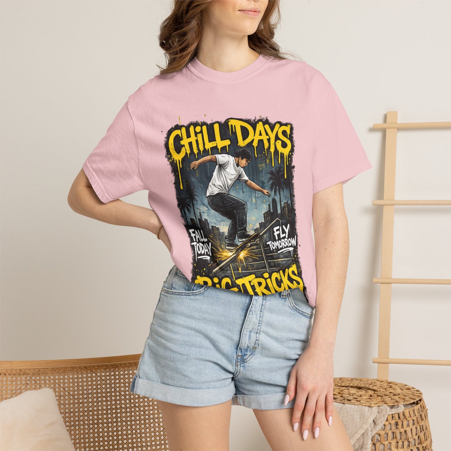 Chill Days Big Tricks Skateboard T‑Shirt