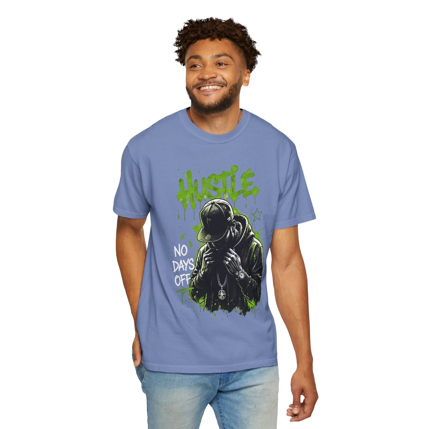 Hustle Graffiti T-Shirt — Urban Rapper Illustration
