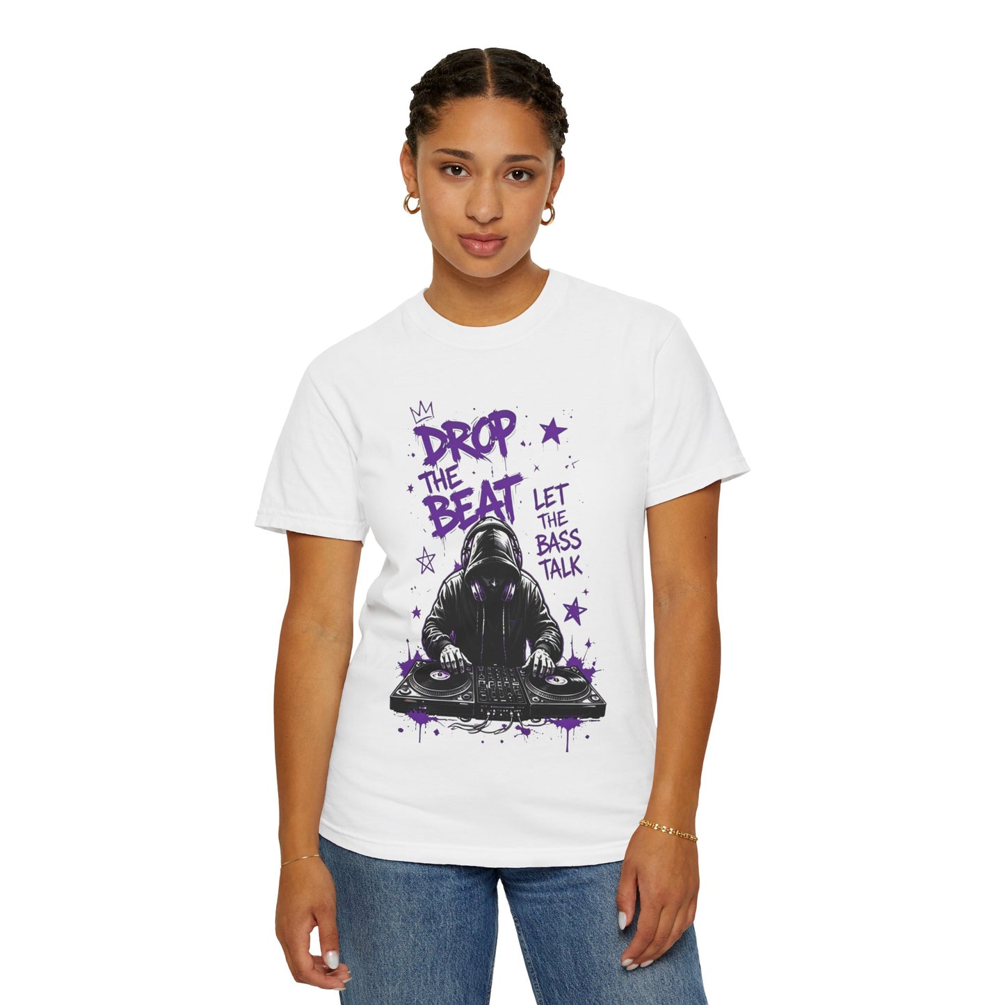 Drop the Beat DJ T-Shirt — "Let the Bass Talk" Graphic Tee