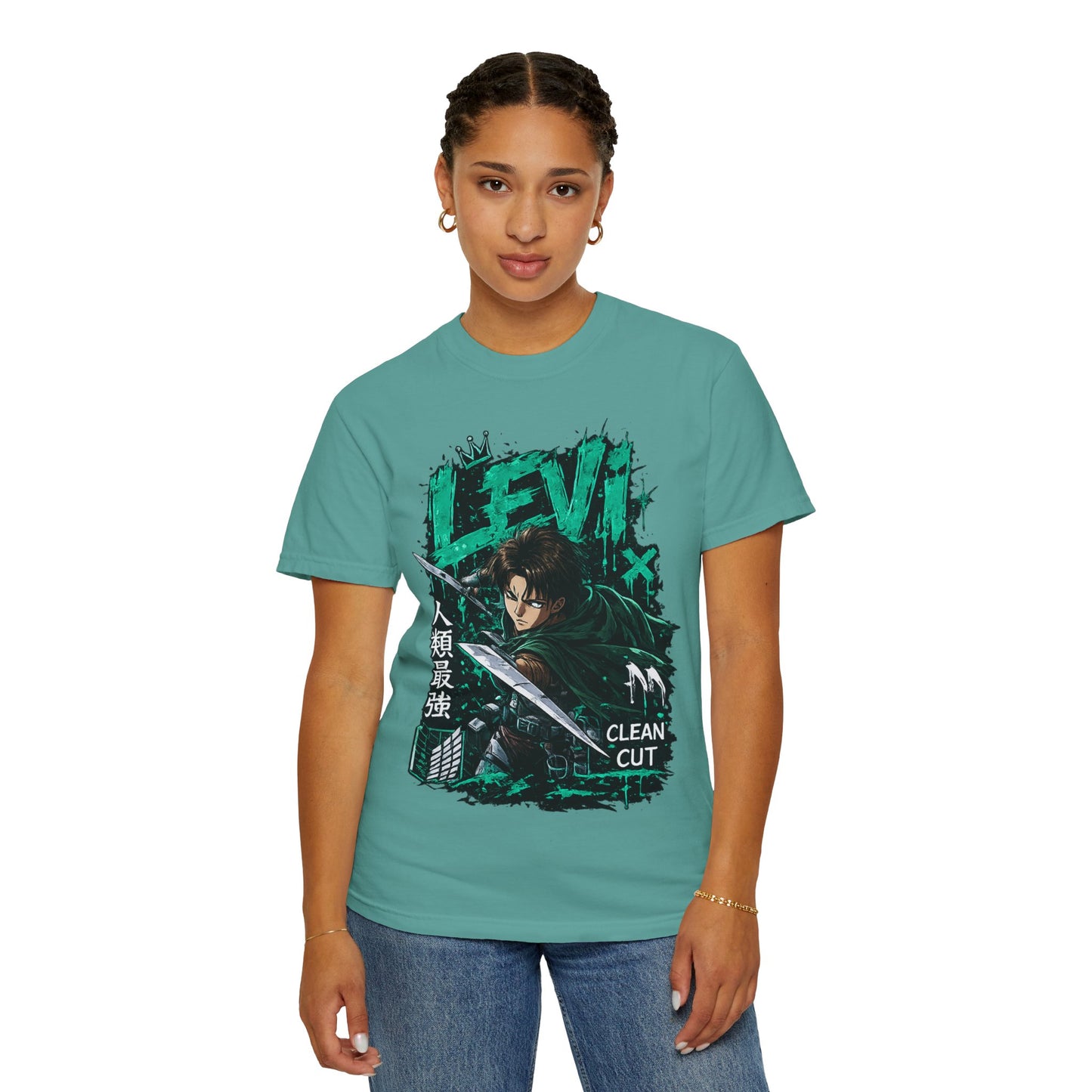 Levi Anime T-Shirt — 'Clean Cut' Attack Gear Tee