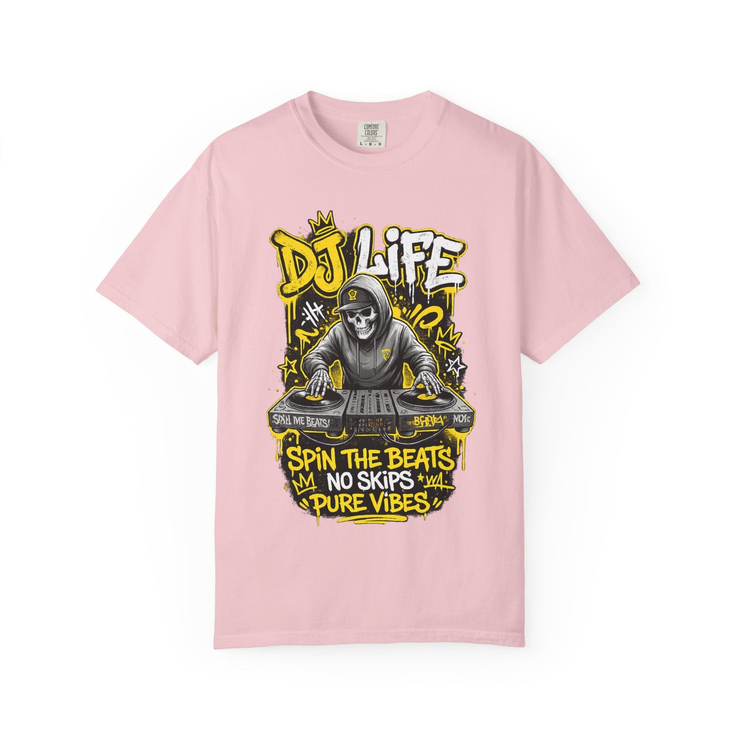 DJ Life T-Shirt — "Spin the Beats, No Skips, Pure Vibes" Graphic Tee
