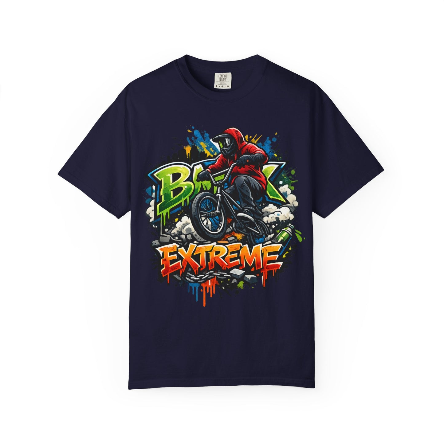 Extreme BMX Rider T-Shirt — Graffiti Stunt Bike Tee