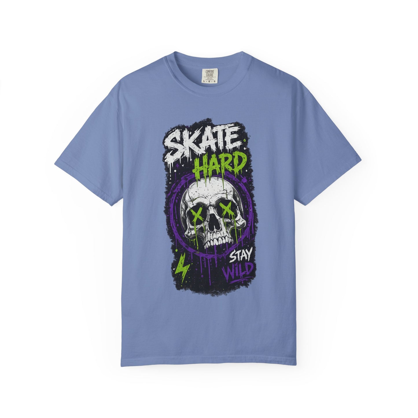 Skate Hard Skull T-Shirt — Stay Wild Graphic Tee