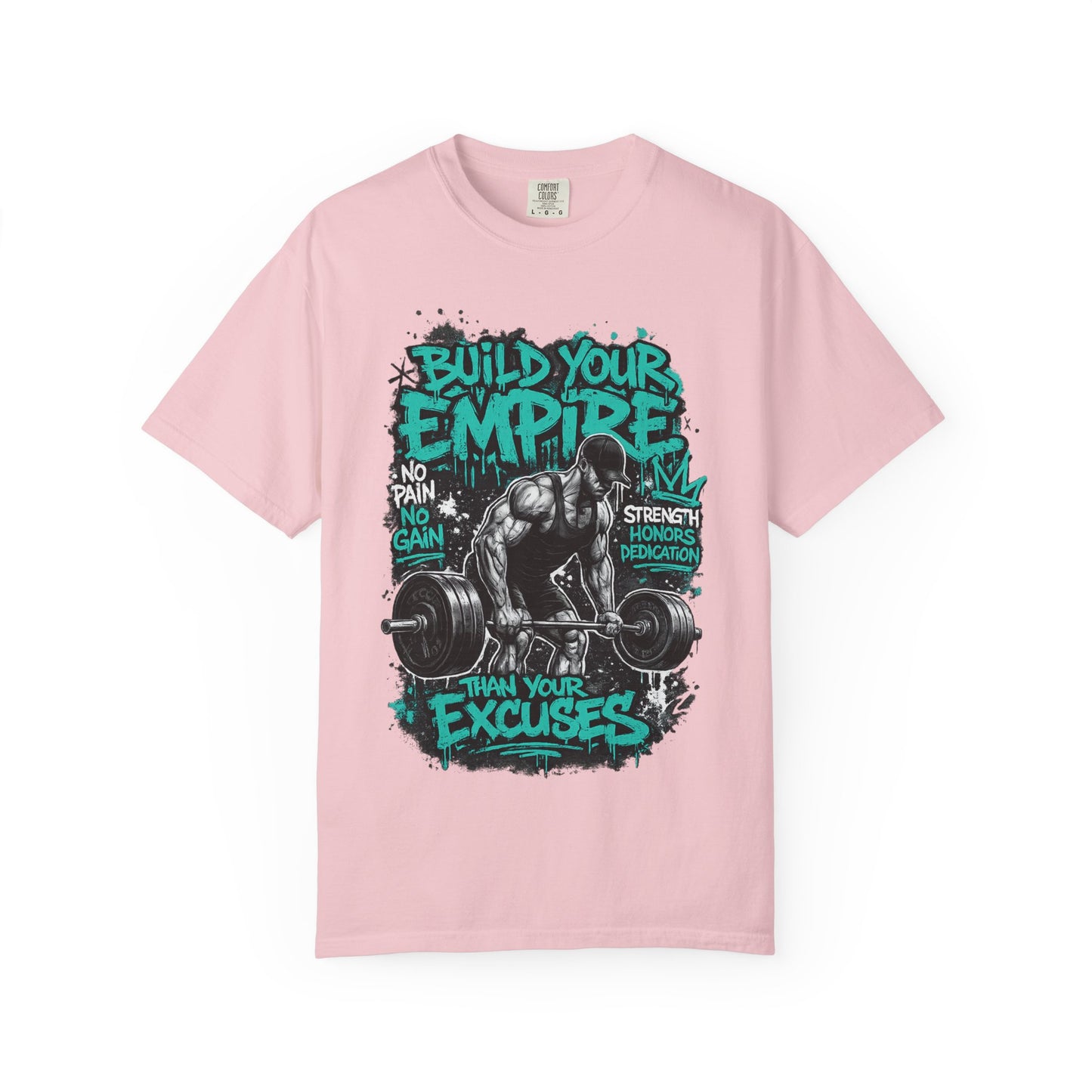 Build Your Empire Deadlift Graphic T-Shirt | Motivational Gym Workout Shirt