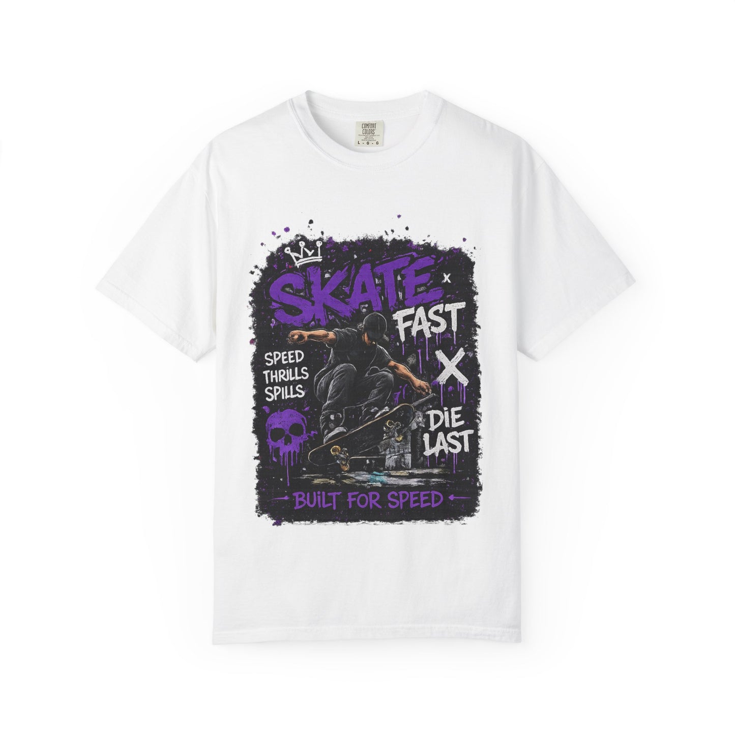 Skate Fast Skateboard T‑Shirt — "Built for Speed" Graphic Tee
