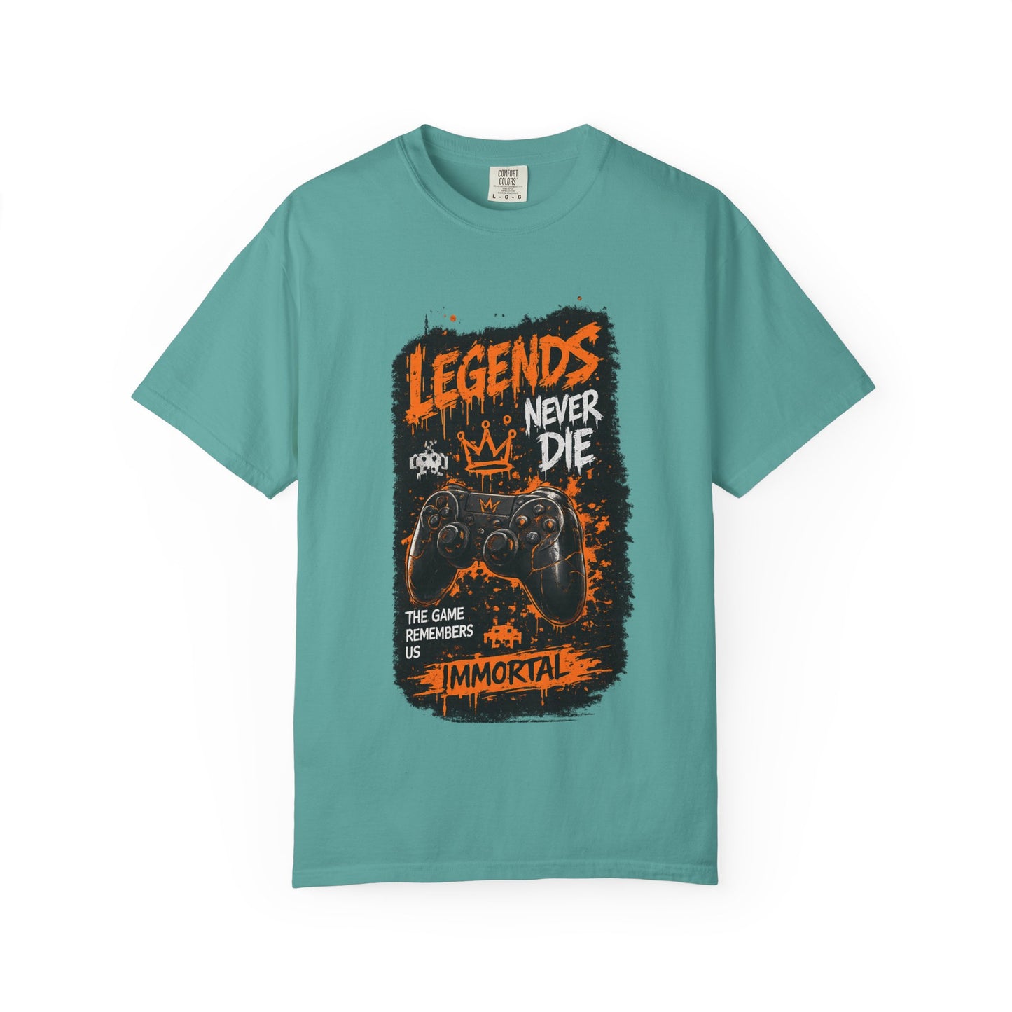 Legends Never Die Gamer T-Shirt – Immortal Video Game Controller Tee