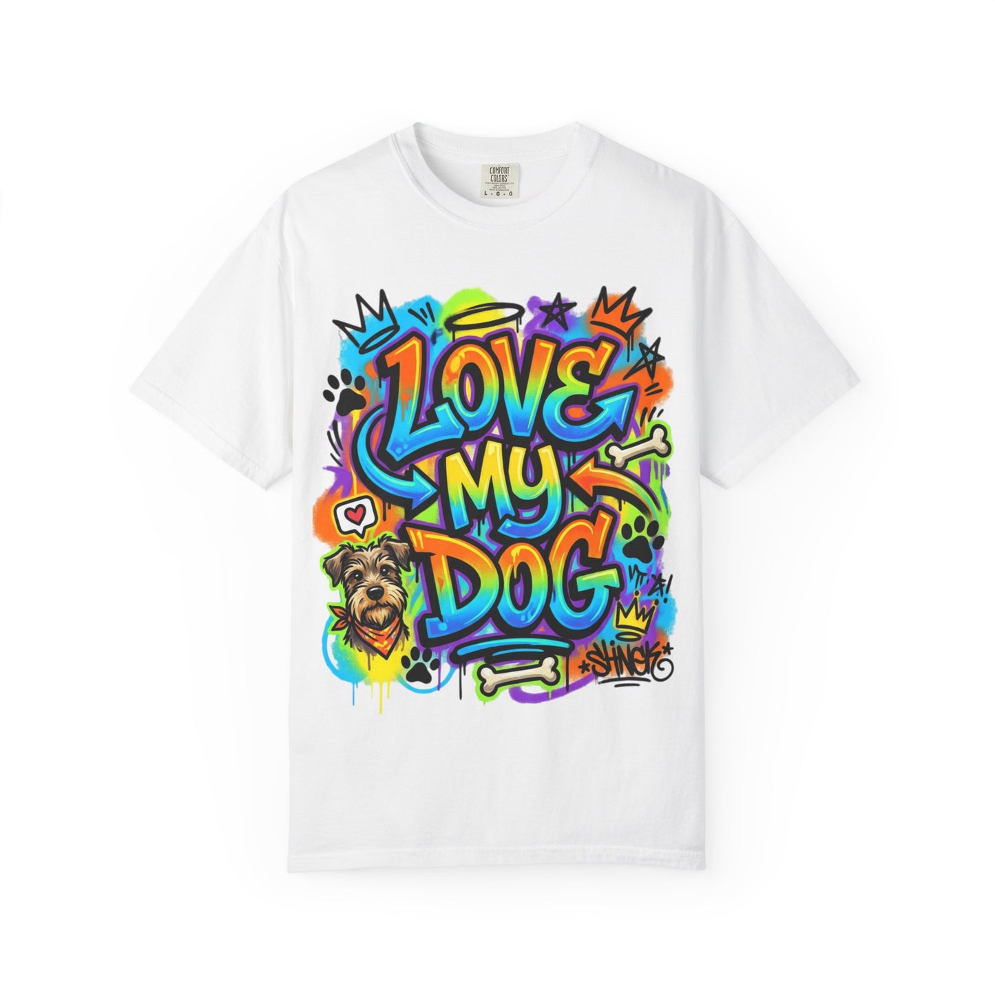 Love My Dog Graffiti T-Shirt