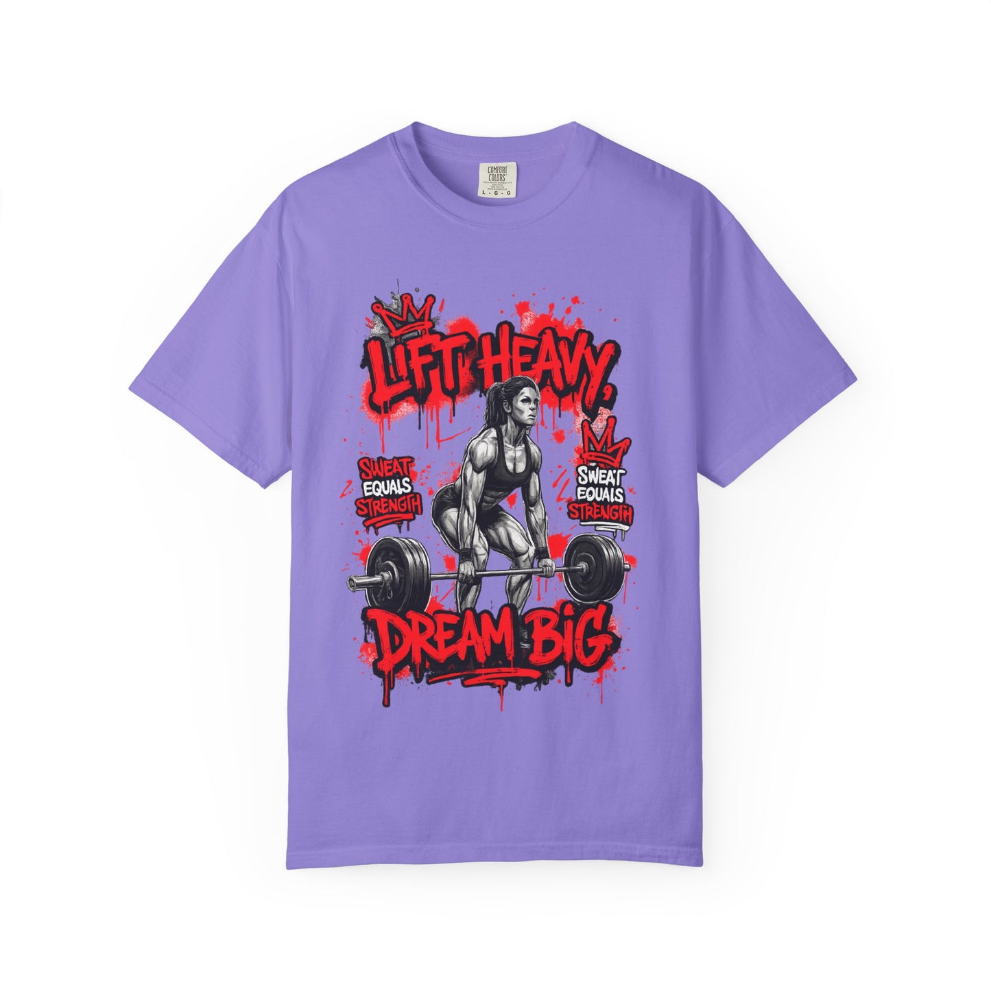 Lift Heavy Dream Big T-shirt | Female Deadlift Weightlifting Design