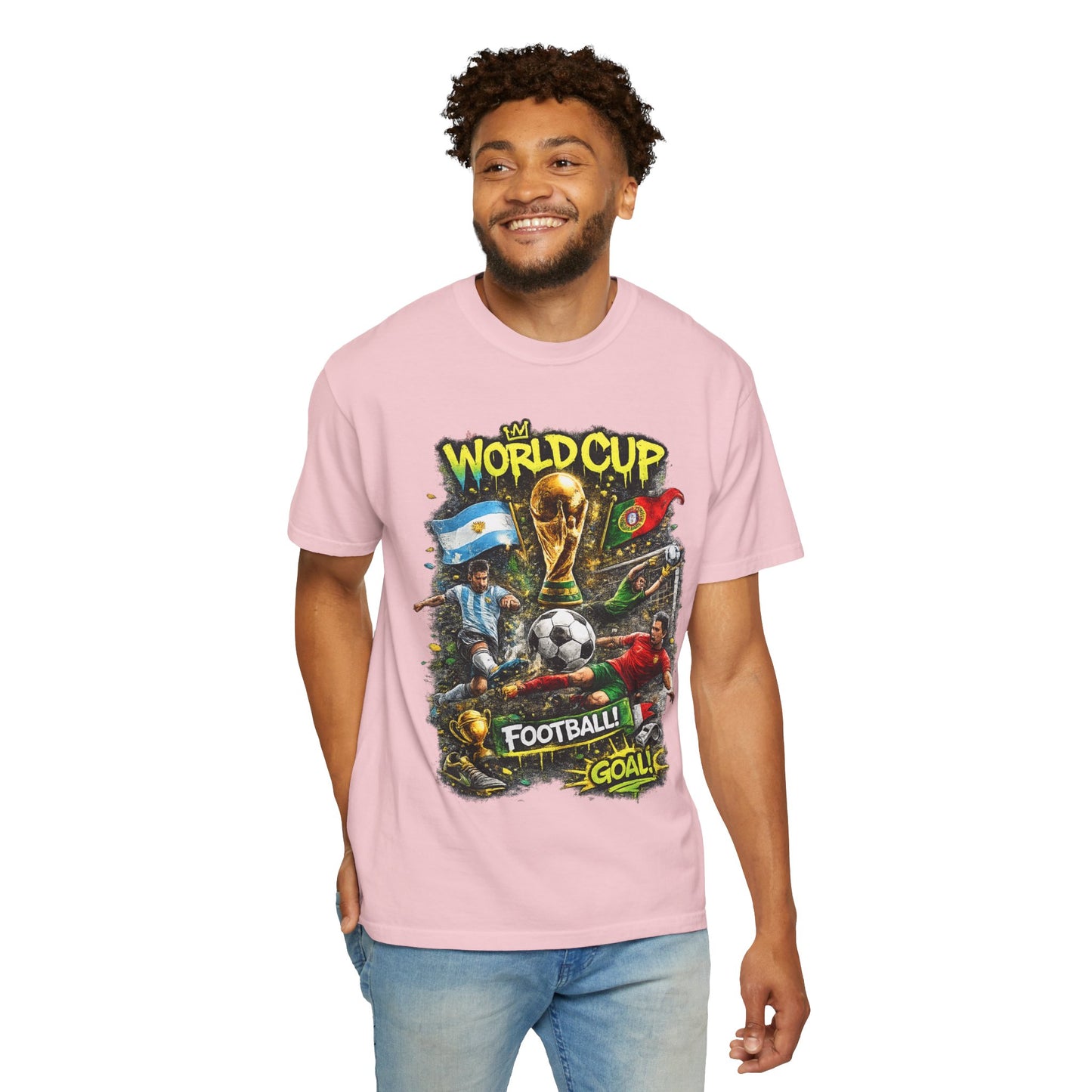 World Cup Soccer Players T-Shirt | Football Goal Graphic Tee