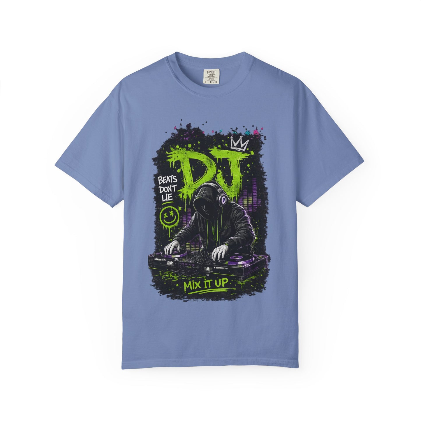 DJ Graffiti T-Shirt — "Beats Don’t Lie / Mix It Up" Streetwear Tee