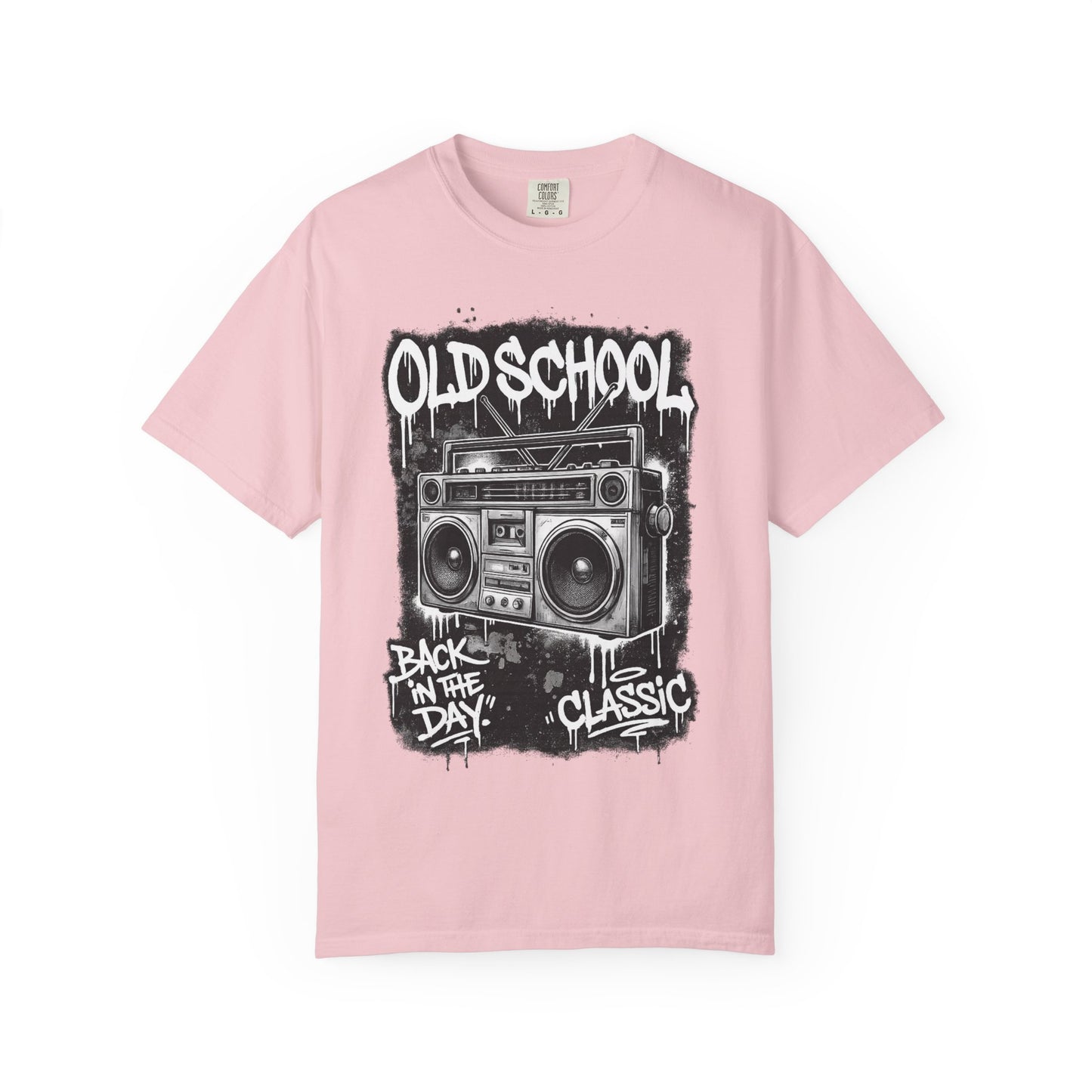 Old School Boombox T-Shirt — "Back in the Day" Vintage Hip Hop Graphic Tee