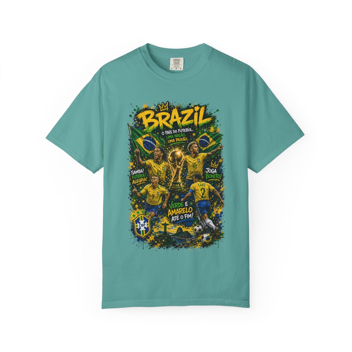 Brazil Football Players T-shirt | Brazilian Soccer Graphic Tee