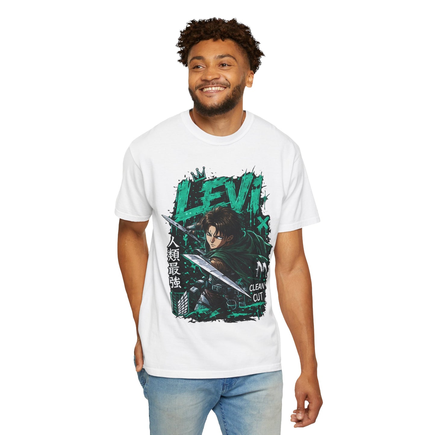 Levi Anime T-Shirt — 'Clean Cut' Attack Gear Tee