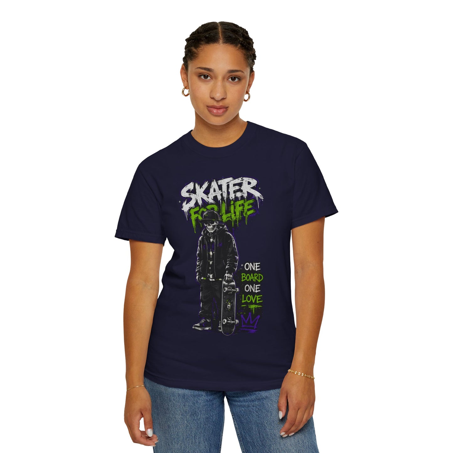 Skater for Life T-Shirt — One Board One Love Skateboard Graphic Tee