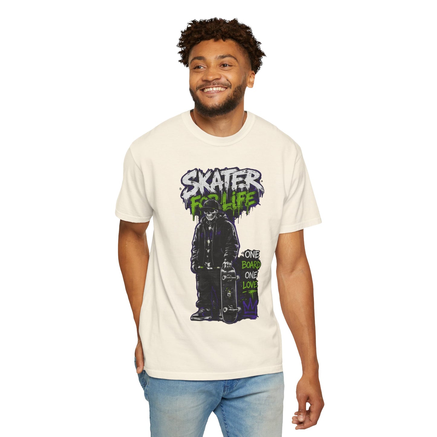Skater for Life T-Shirt — One Board One Love Skateboard Graphic Tee