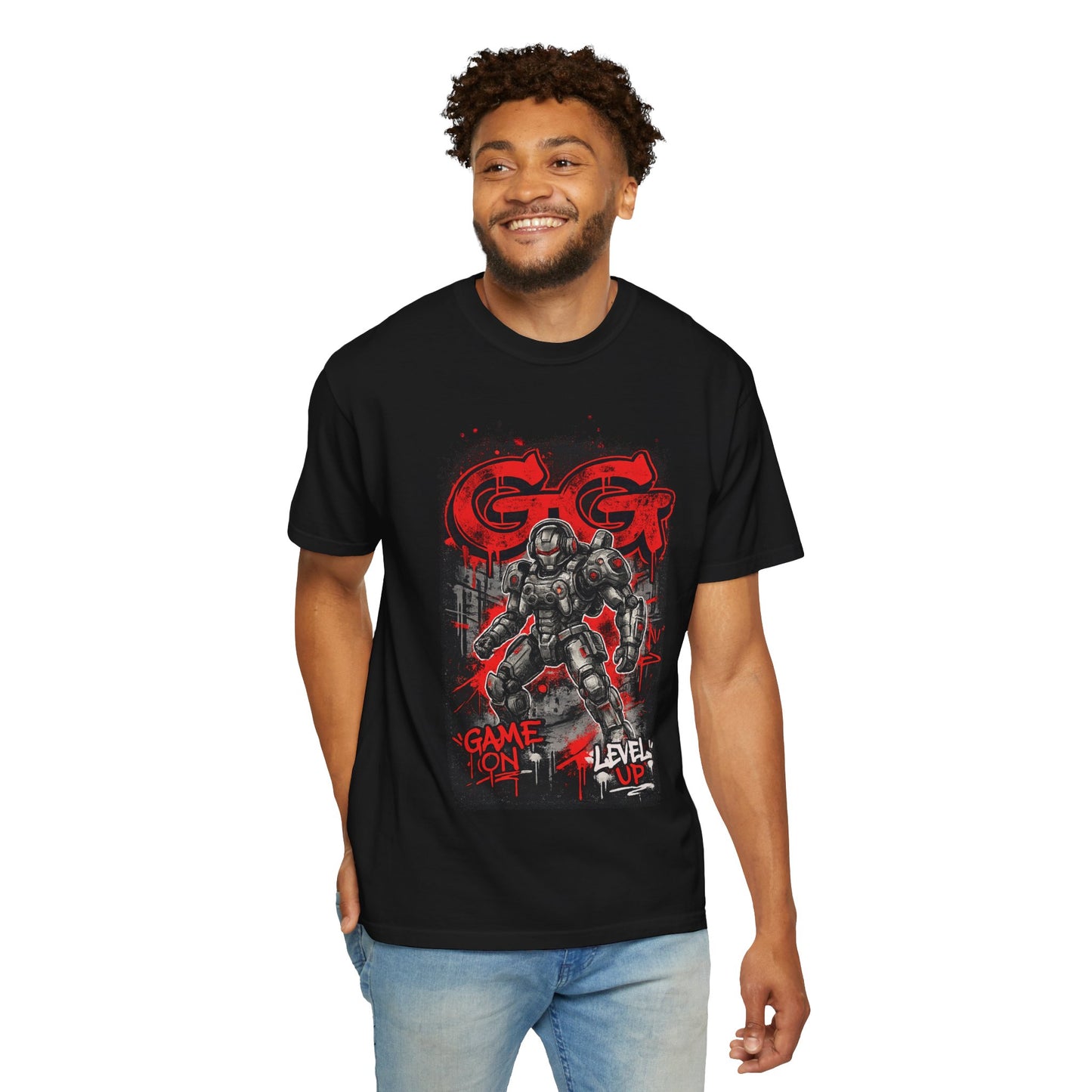 GG Game On Level Up Tee — Gamer Graphic T-Shirt