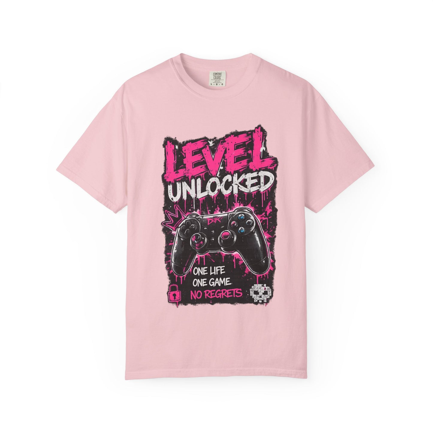 Level Unlocked Gamer T-Shirt — "One Life, One Game" Graphic Tee