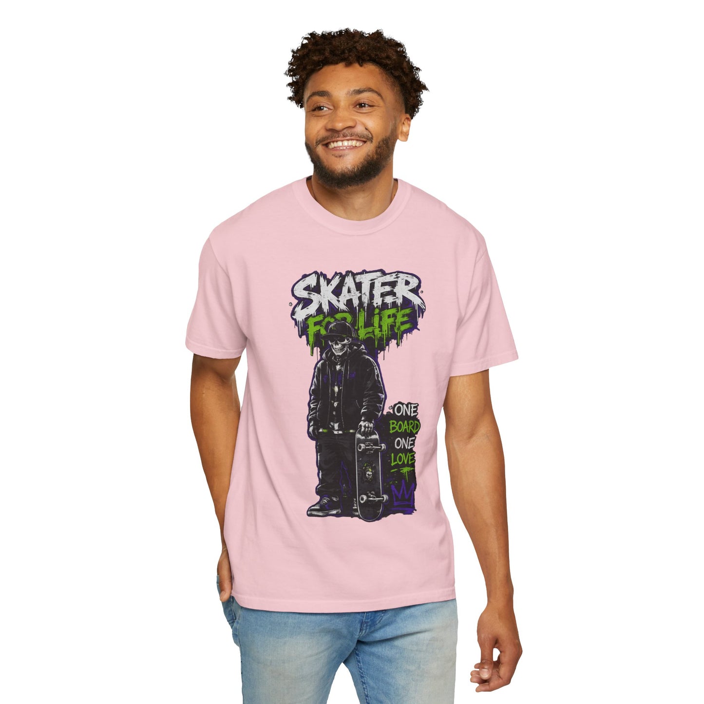 Skater for Life T-Shirt — One Board One Love Skateboard Graphic Tee