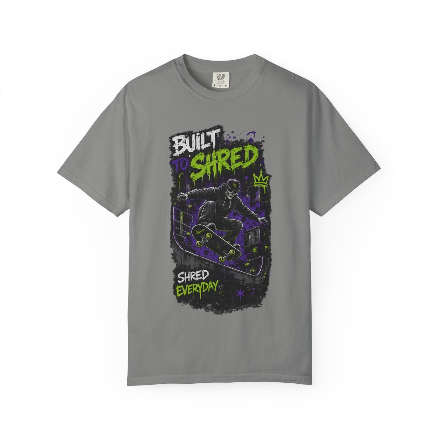 Built to Shred Skateboard T-Shirt — "Shred Everyday" Graphic Tee