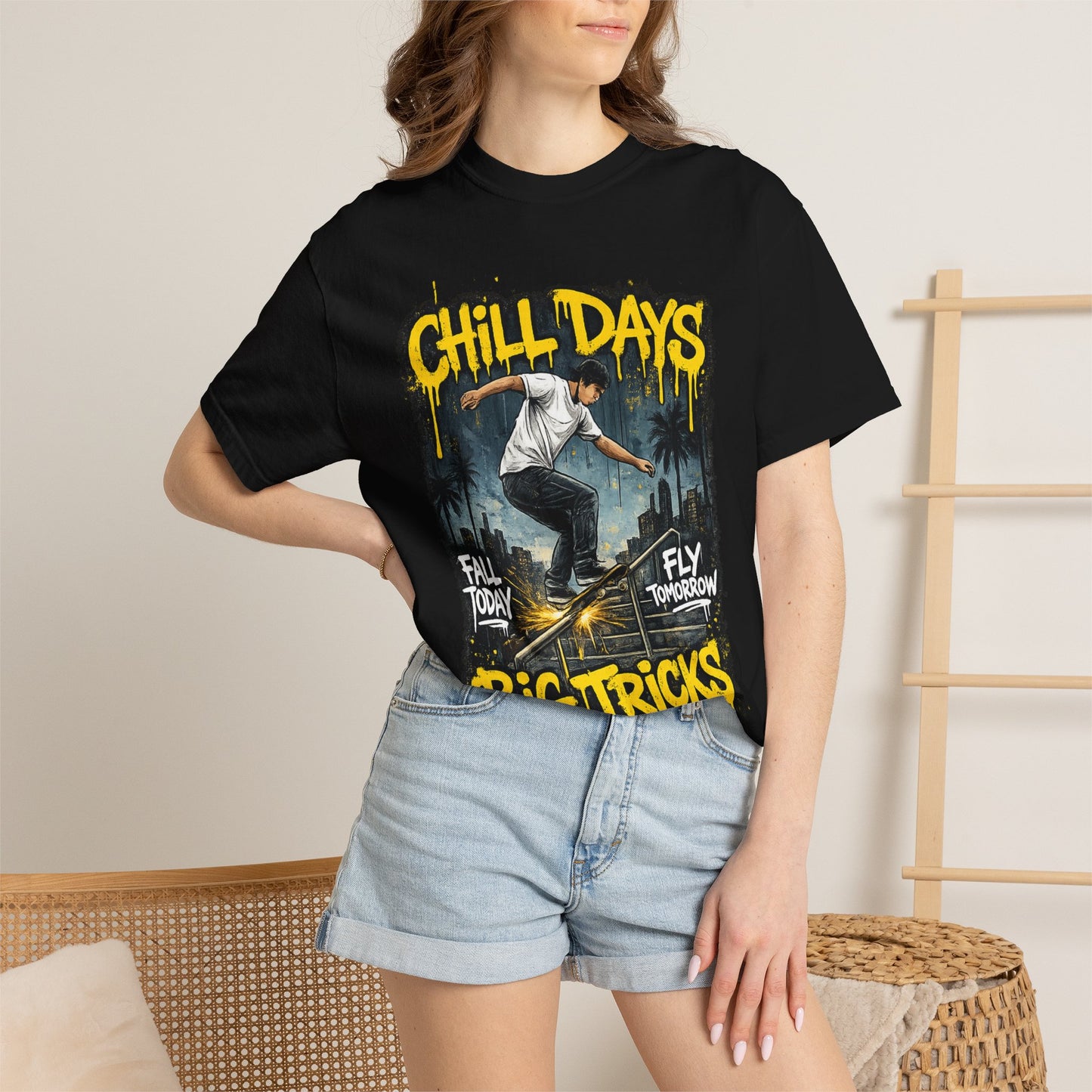 Chill Days Big Tricks Skateboard T‑Shirt