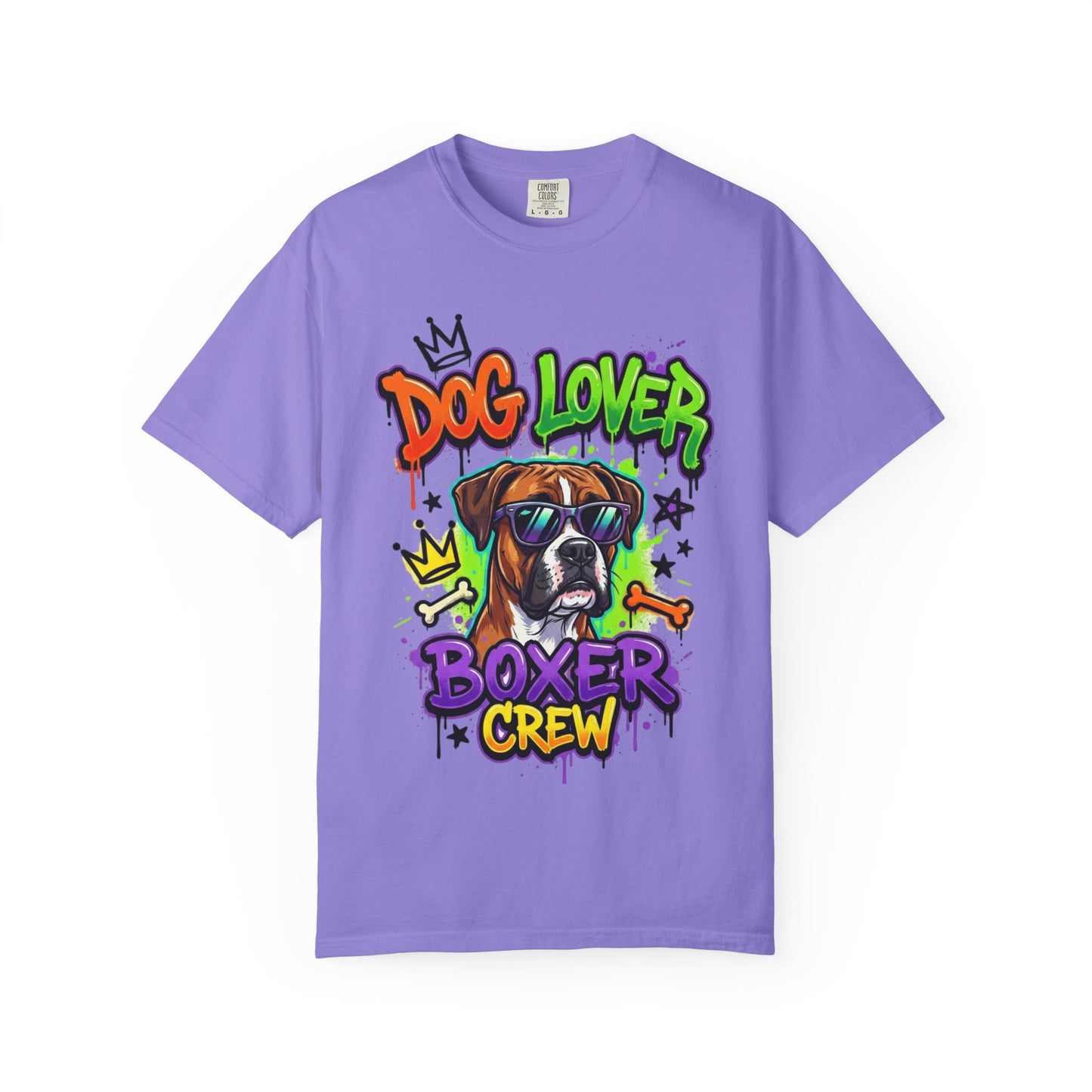 Boxer Crew Dog Lover T-Shirt — Graphic Dog Owner Tee