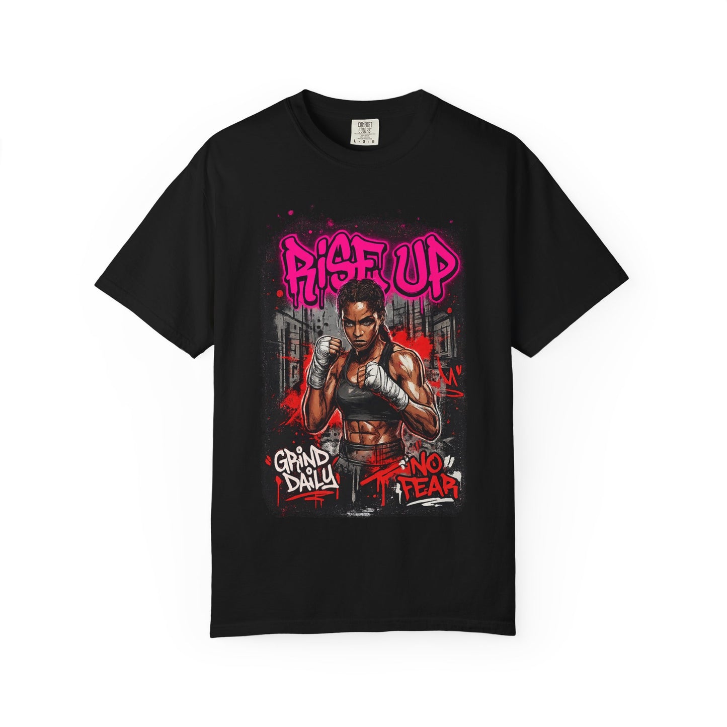 Rise Up UFC Graphic T-Shirt — 'Rise Up / No Fear' Motivational Streetwear