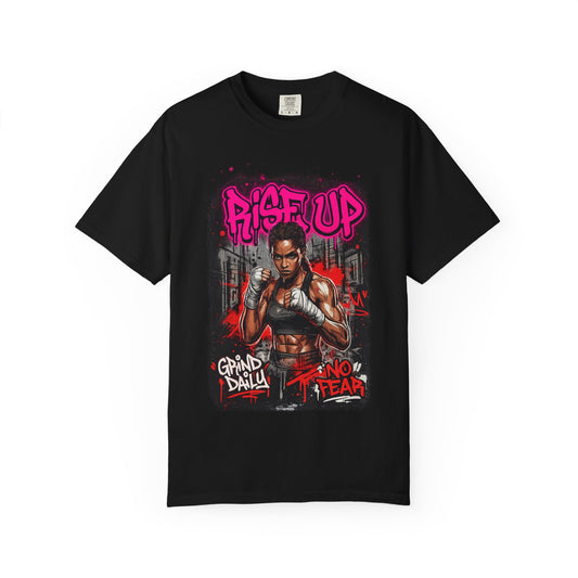 Rise Up UFC Graphic T-Shirt — 'Rise Up / No Fear' Motivational Streetwear