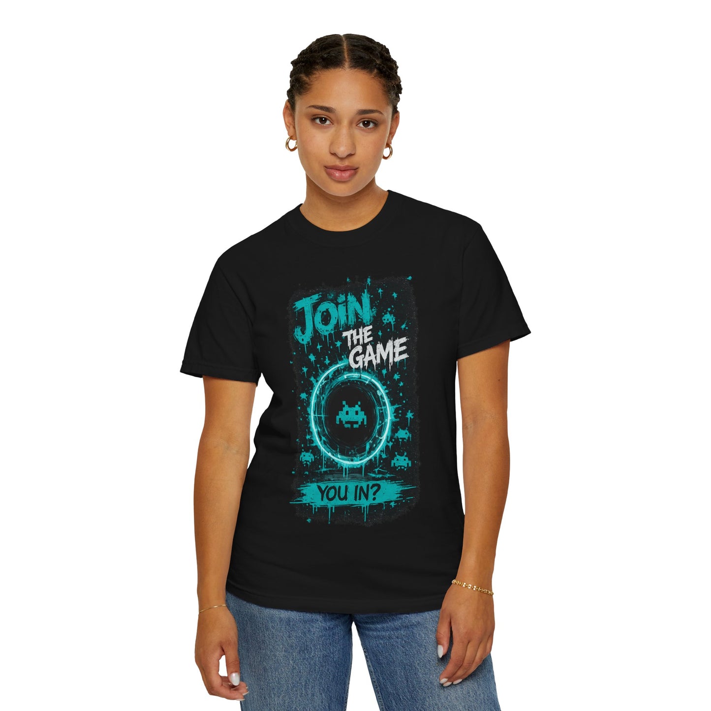 Join The Game Retro Arcade T-Shirt — 'You In?' Gamer Graphic Tee