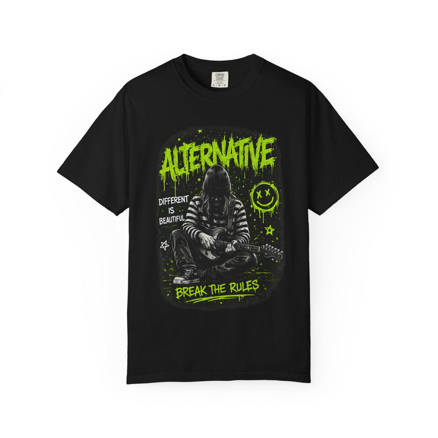 Alternative 'Break the Rules' Music Graphic T-Shirt