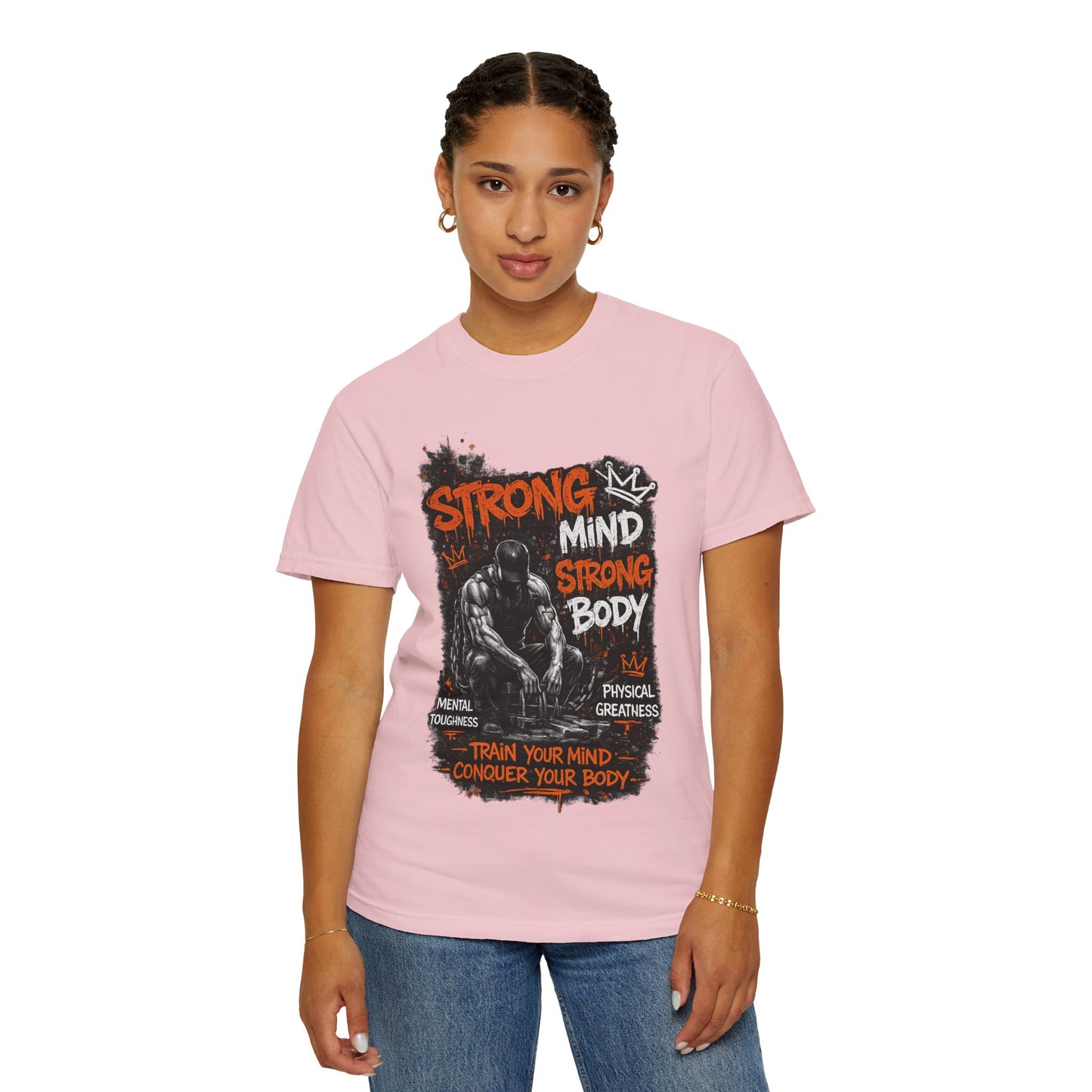 Strong Mind Strong Body T-Shirt – Train Your Mind, Conquer Your Body Gym Tee