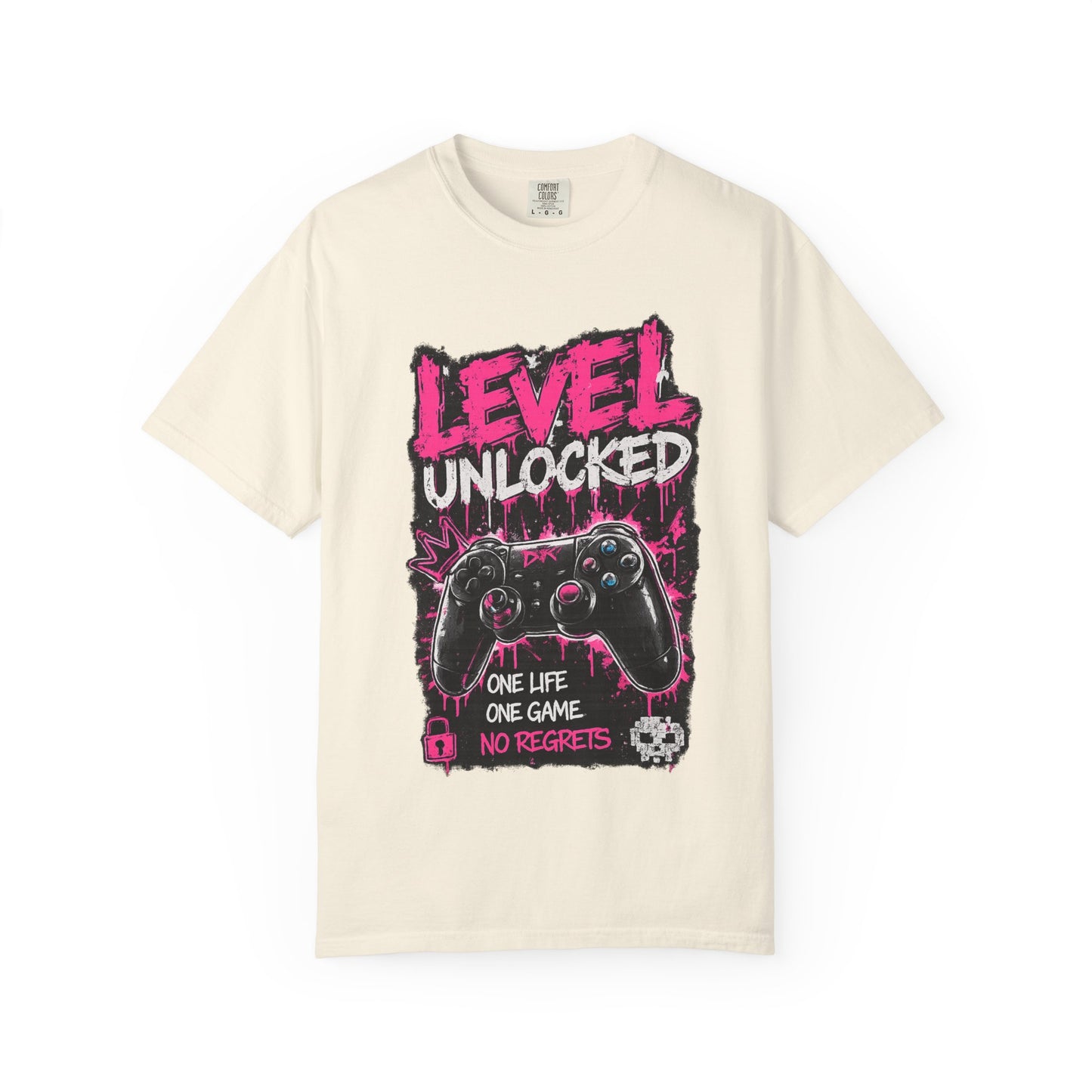 Level Unlocked Gamer T-Shirt — "One Life, One Game" Graphic Tee