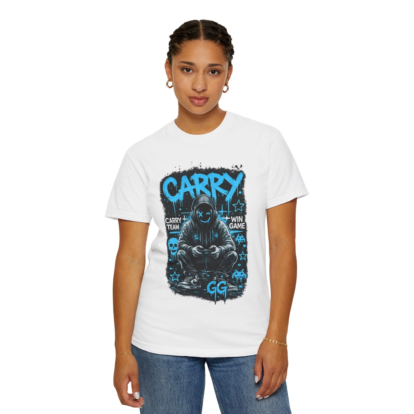 Carry Gamer Hoodie T-Shirt | Esports Gamer Graphic Tee
