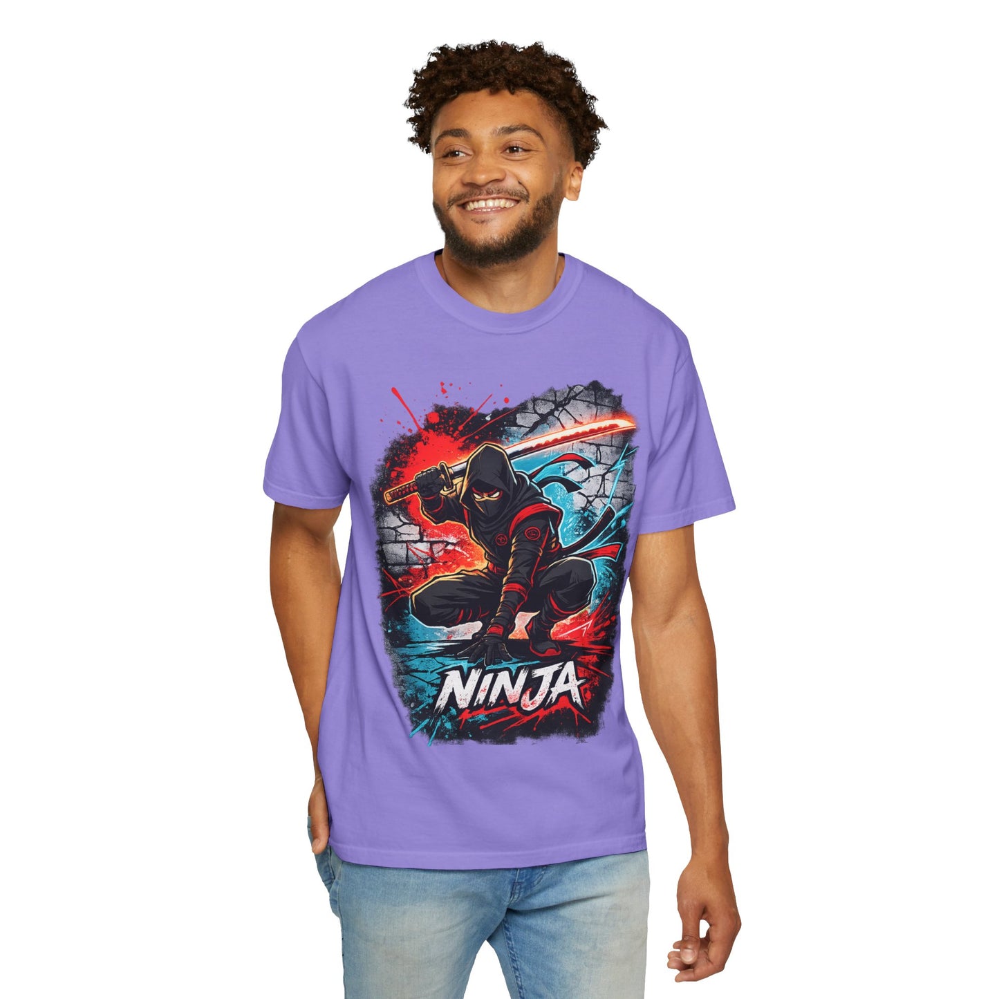 Ninja Graphic T-Shirt — Bold Samurai Night Warrior Tee