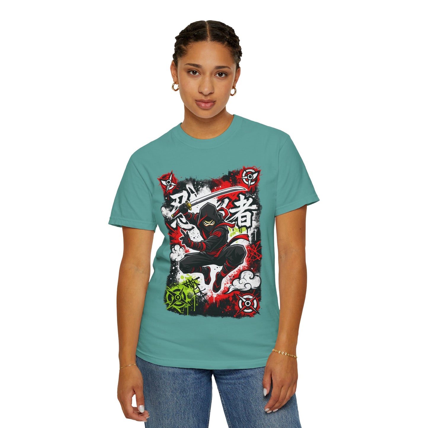 Ninja Warrior Graphic T-Shirt — Japanese Kanji Samurai Streetwear