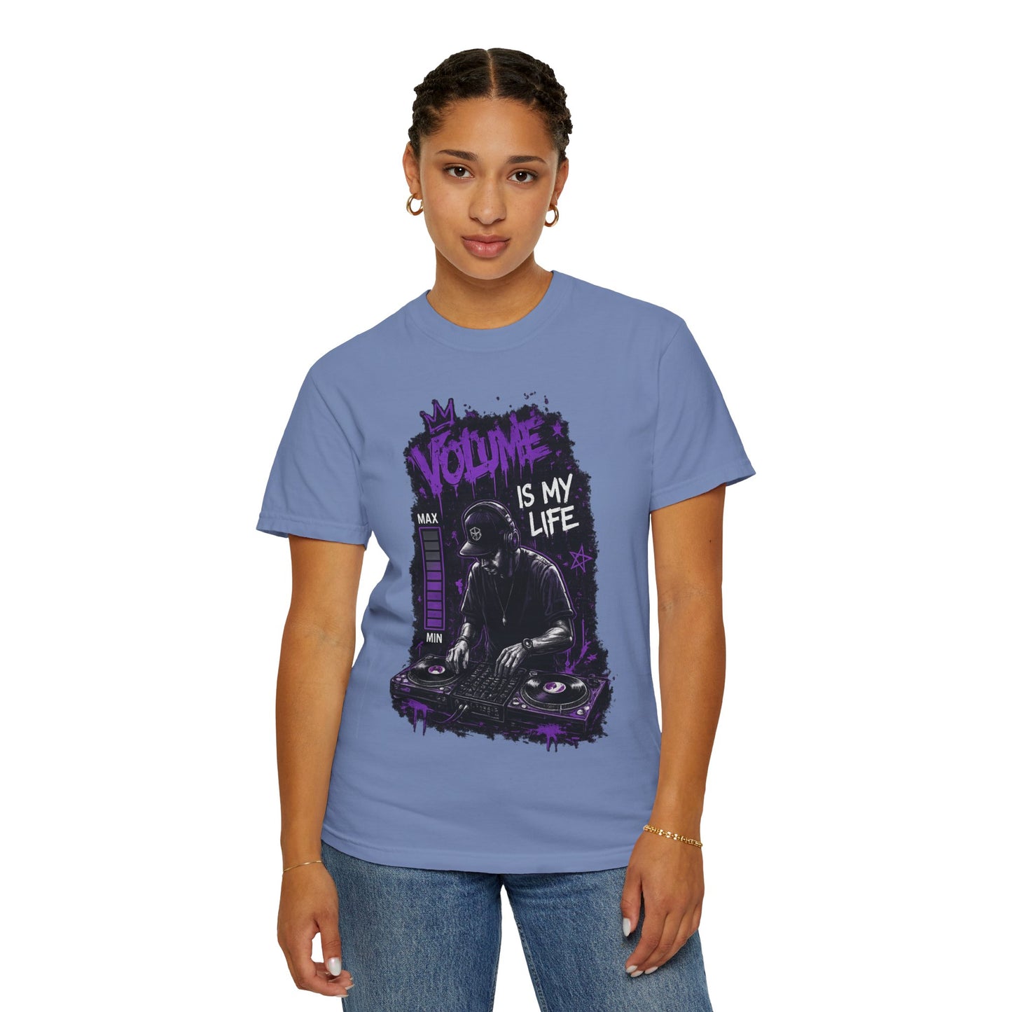 Volume Is My Life DJ T‑Shirt — Graphic Turntable Tee for Music Lovers